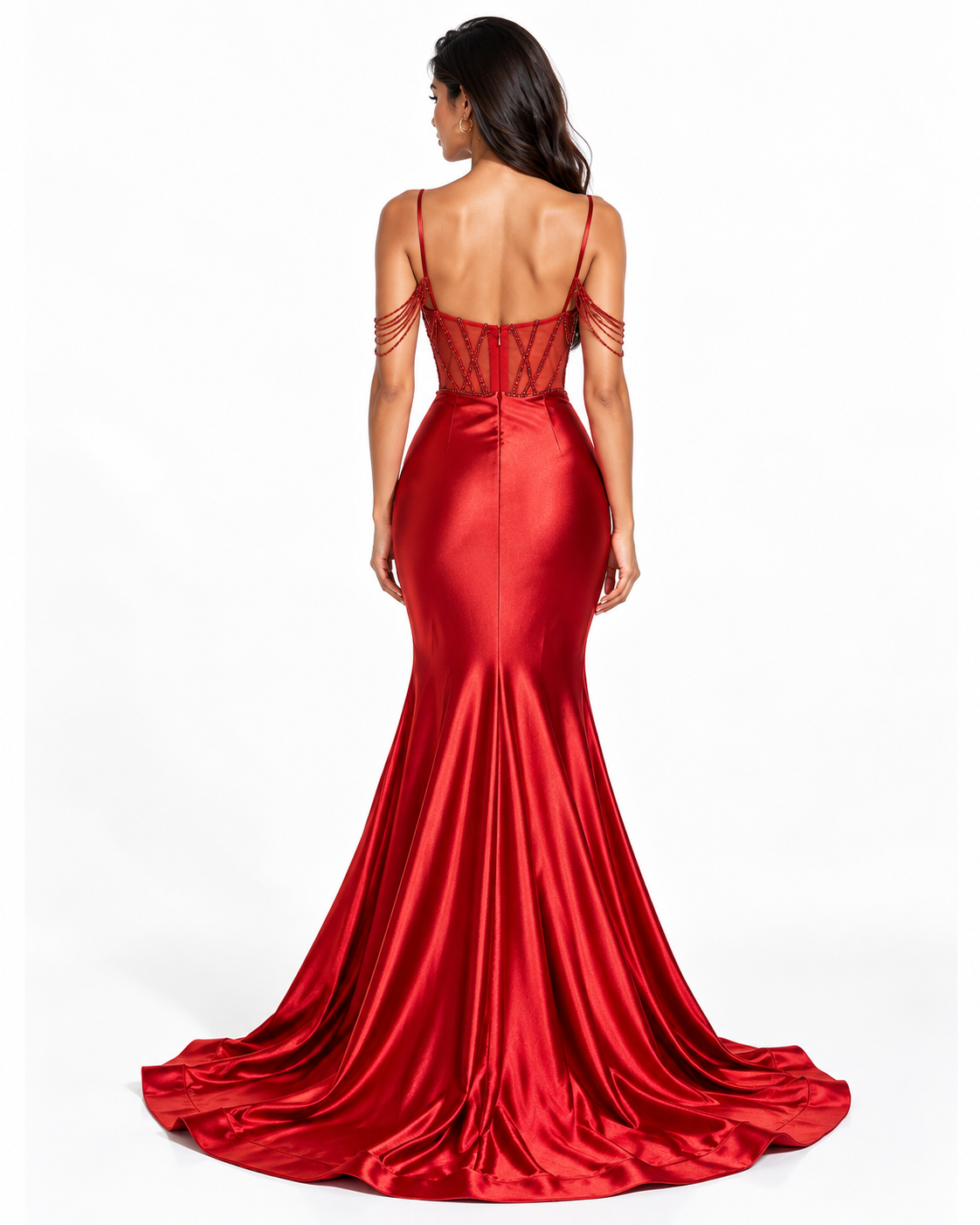 Satin Fitted Dress