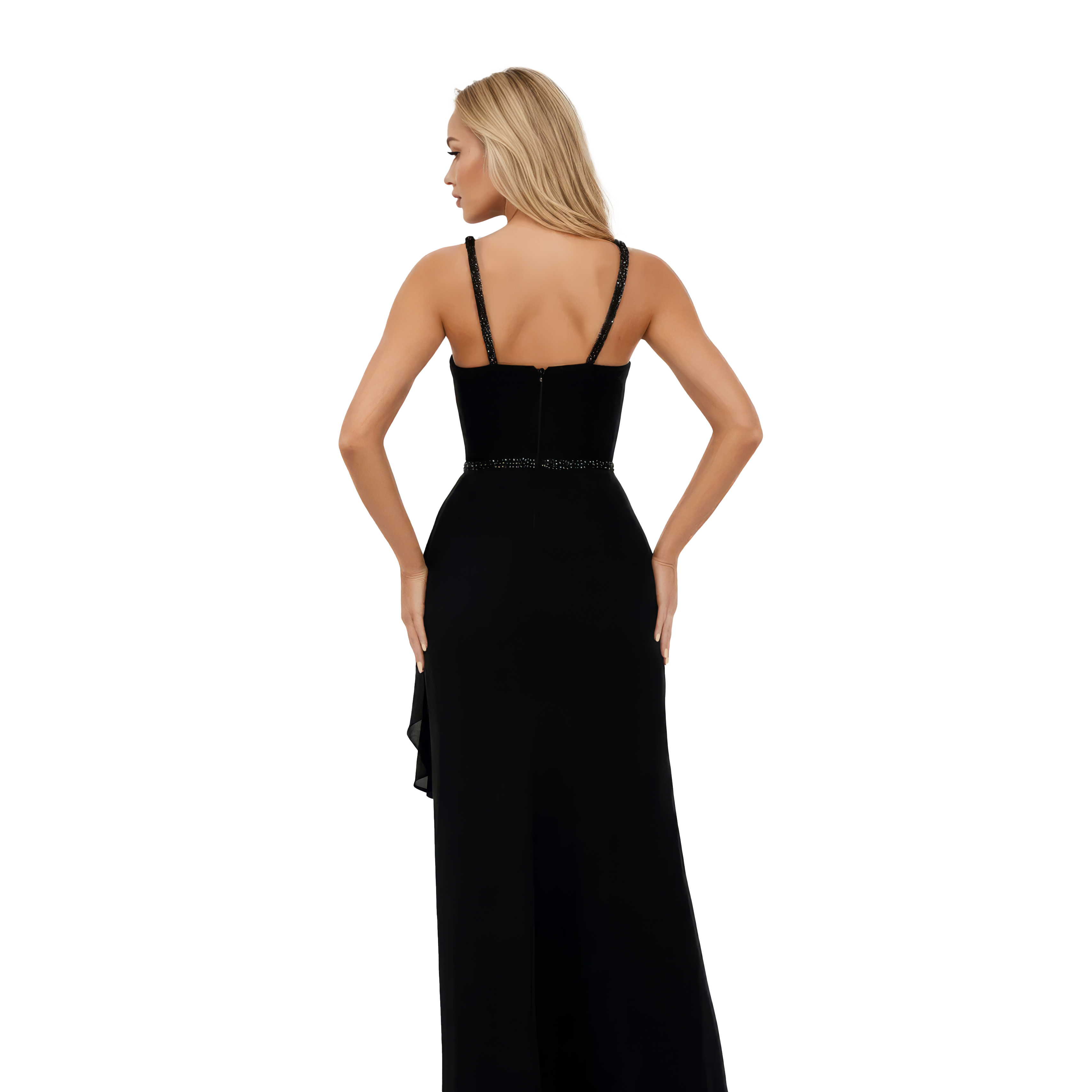 Sleeveless Maxi Viscose Column Dress