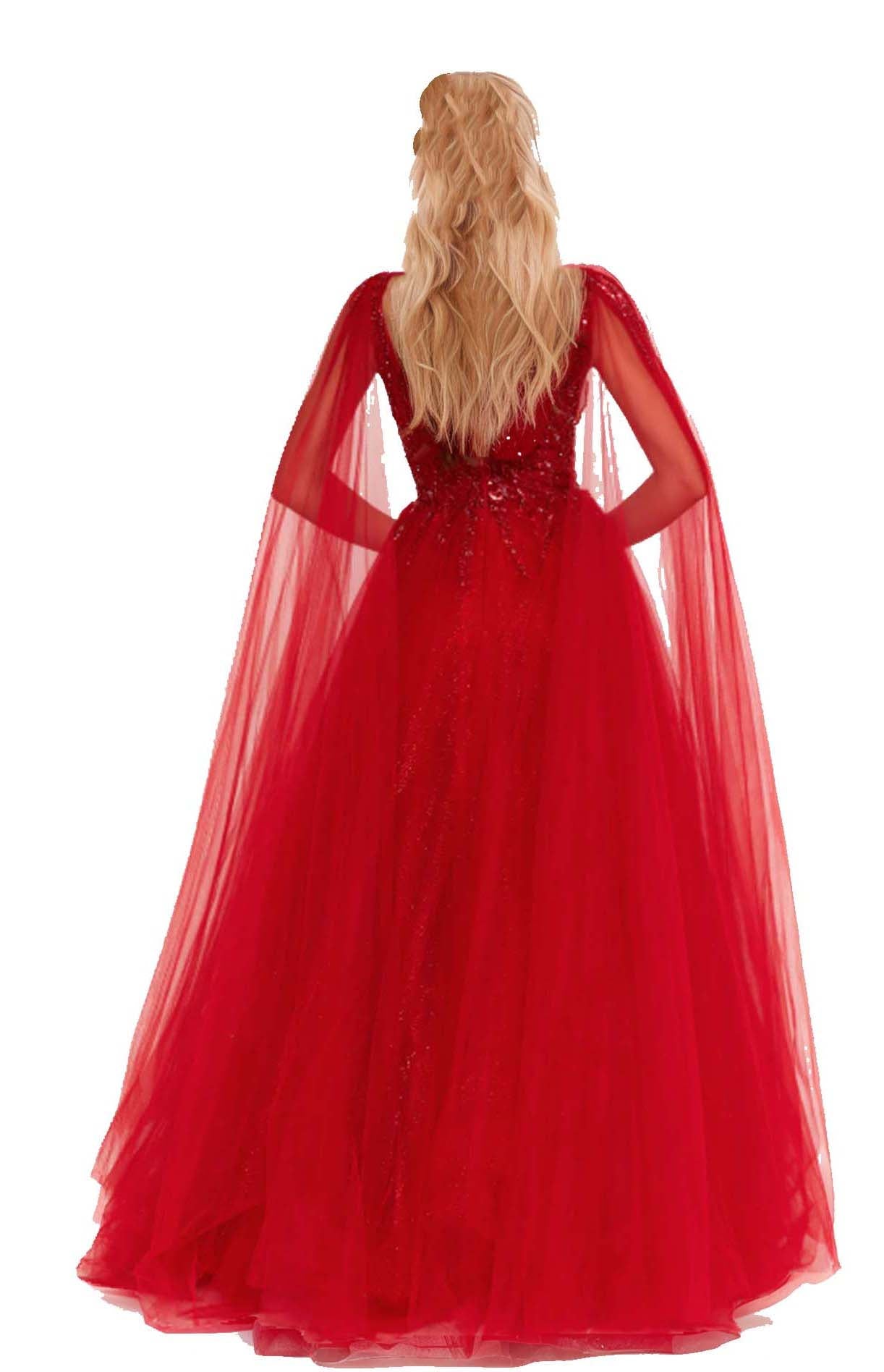 Sleeveless Maxi Tulle A-Line Dress