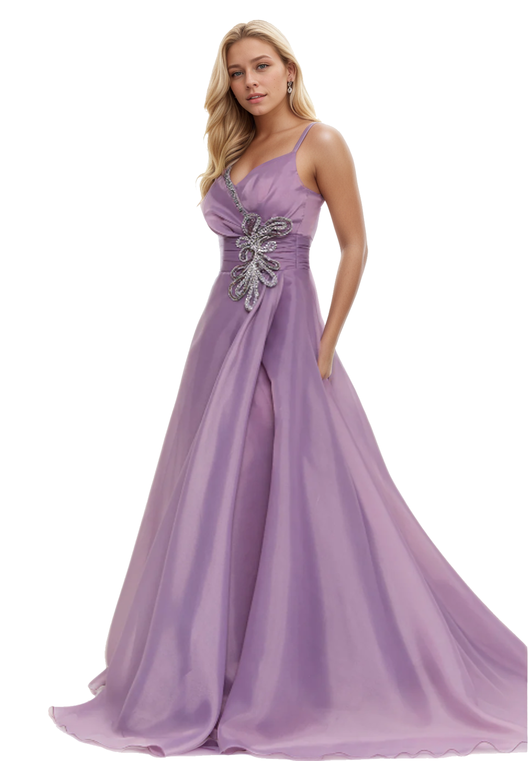 Sleeveless Maxi A-Line Dress