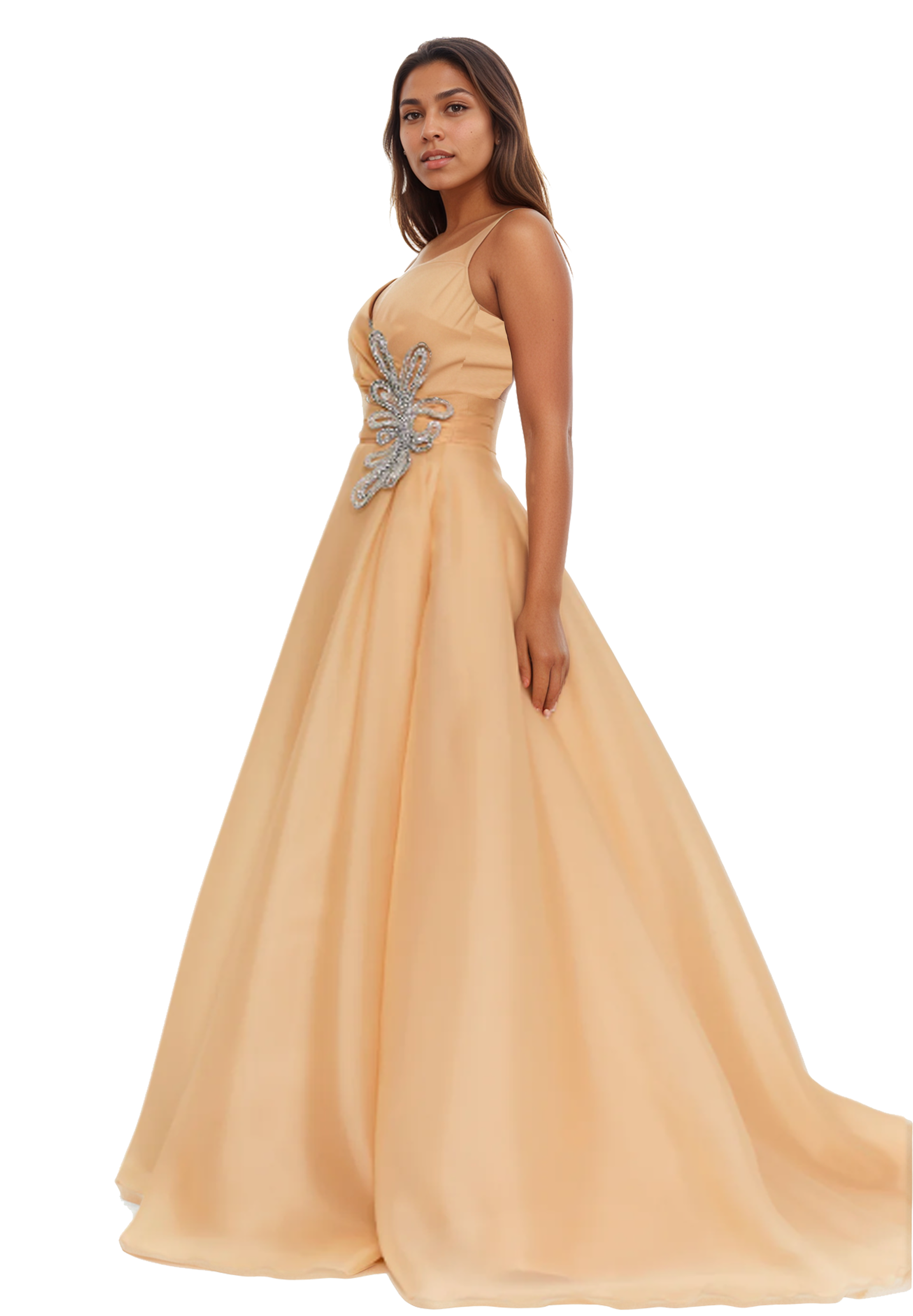 Sleeveless Maxi A-Line Dress