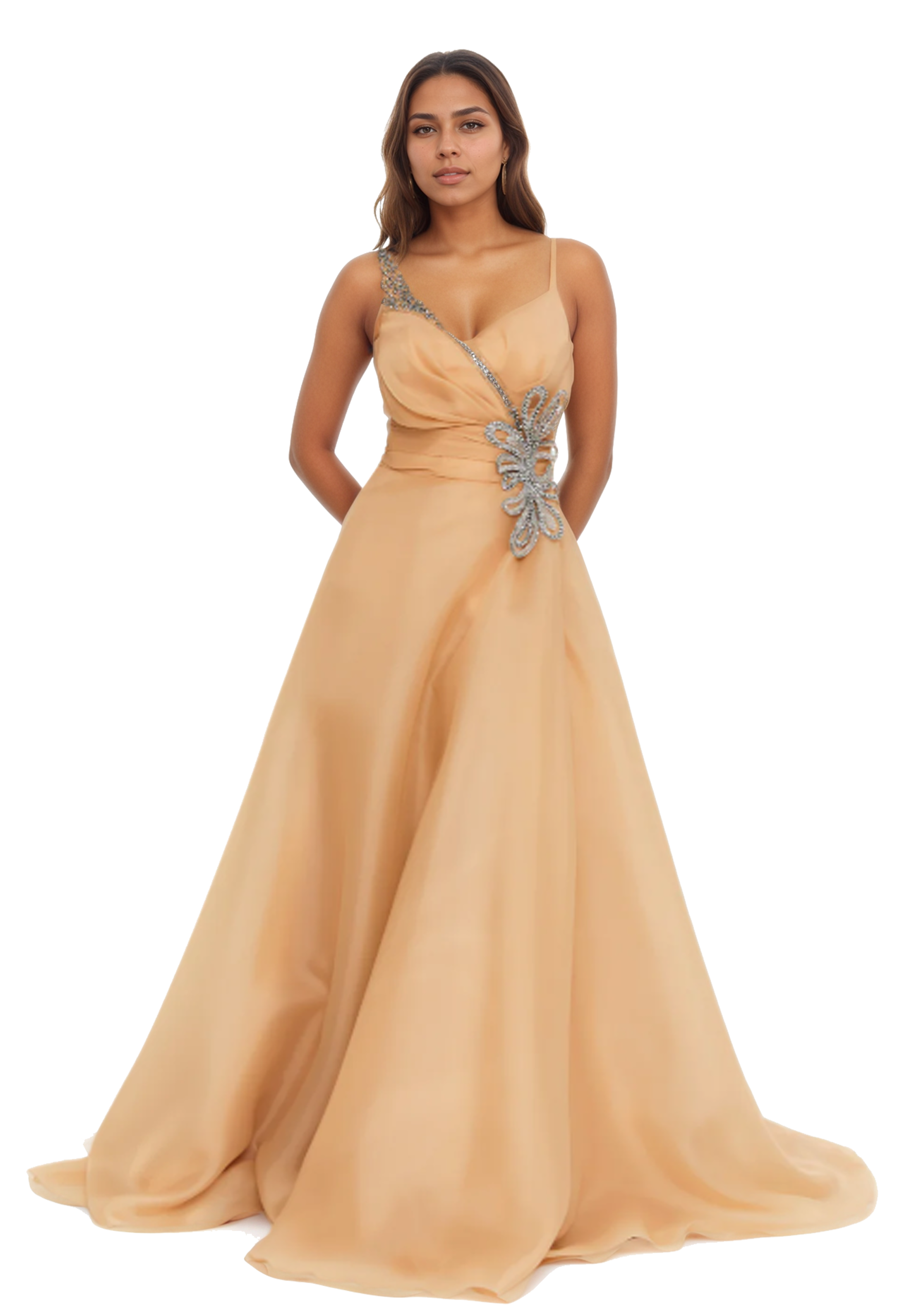 Sleeveless Maxi A-Line Dress