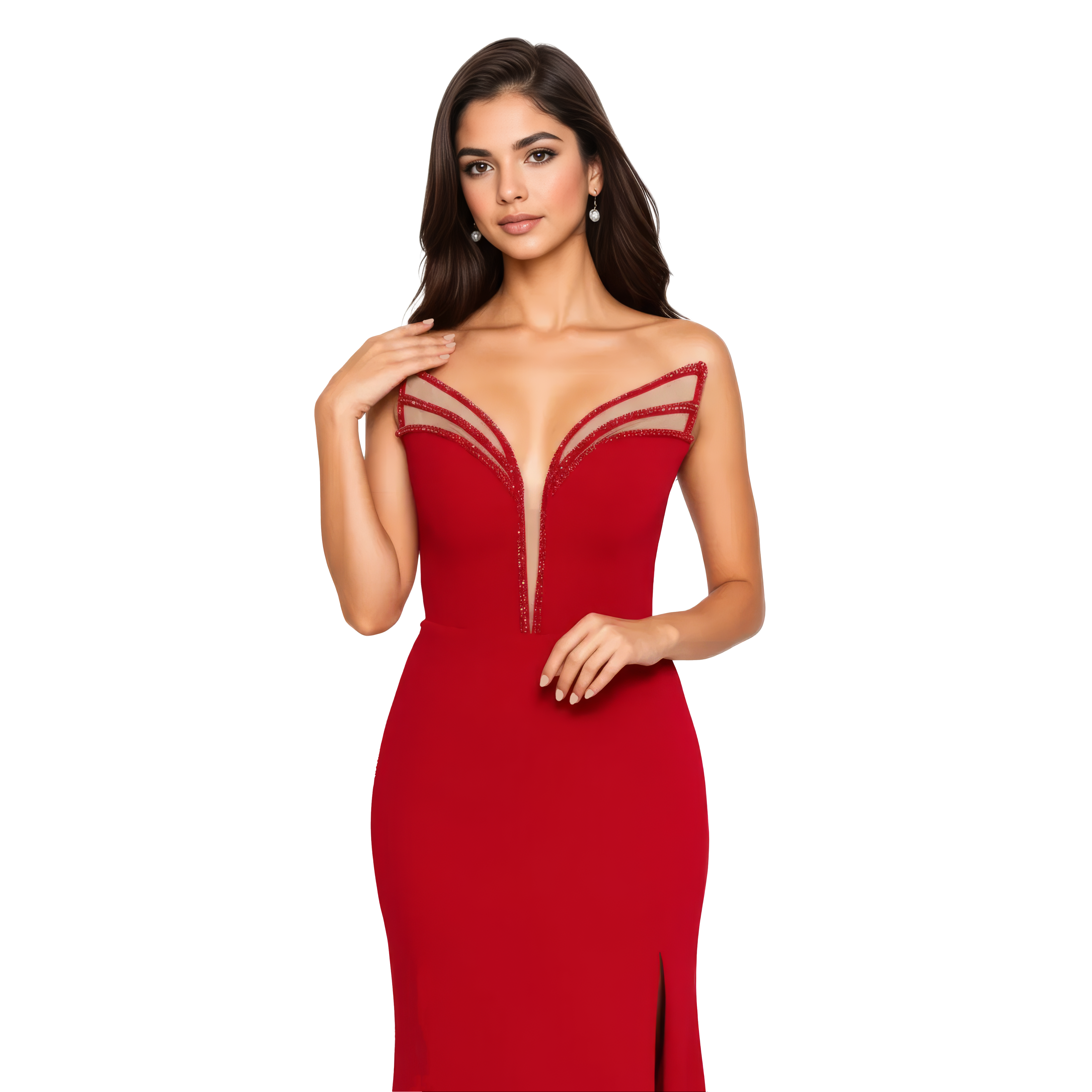 Strapless Maxi Viscose Mermaid Dress