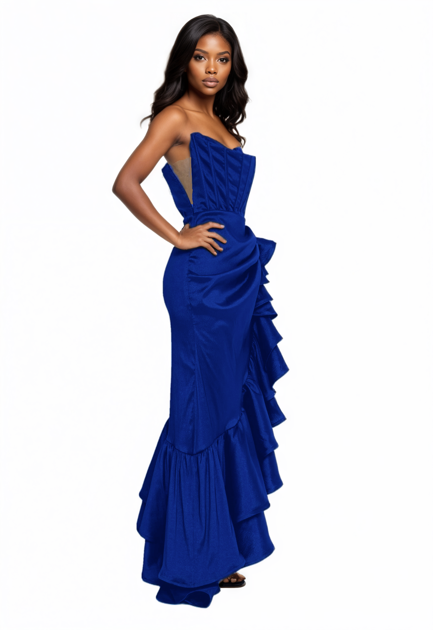 Strapless Maxi Column Dress