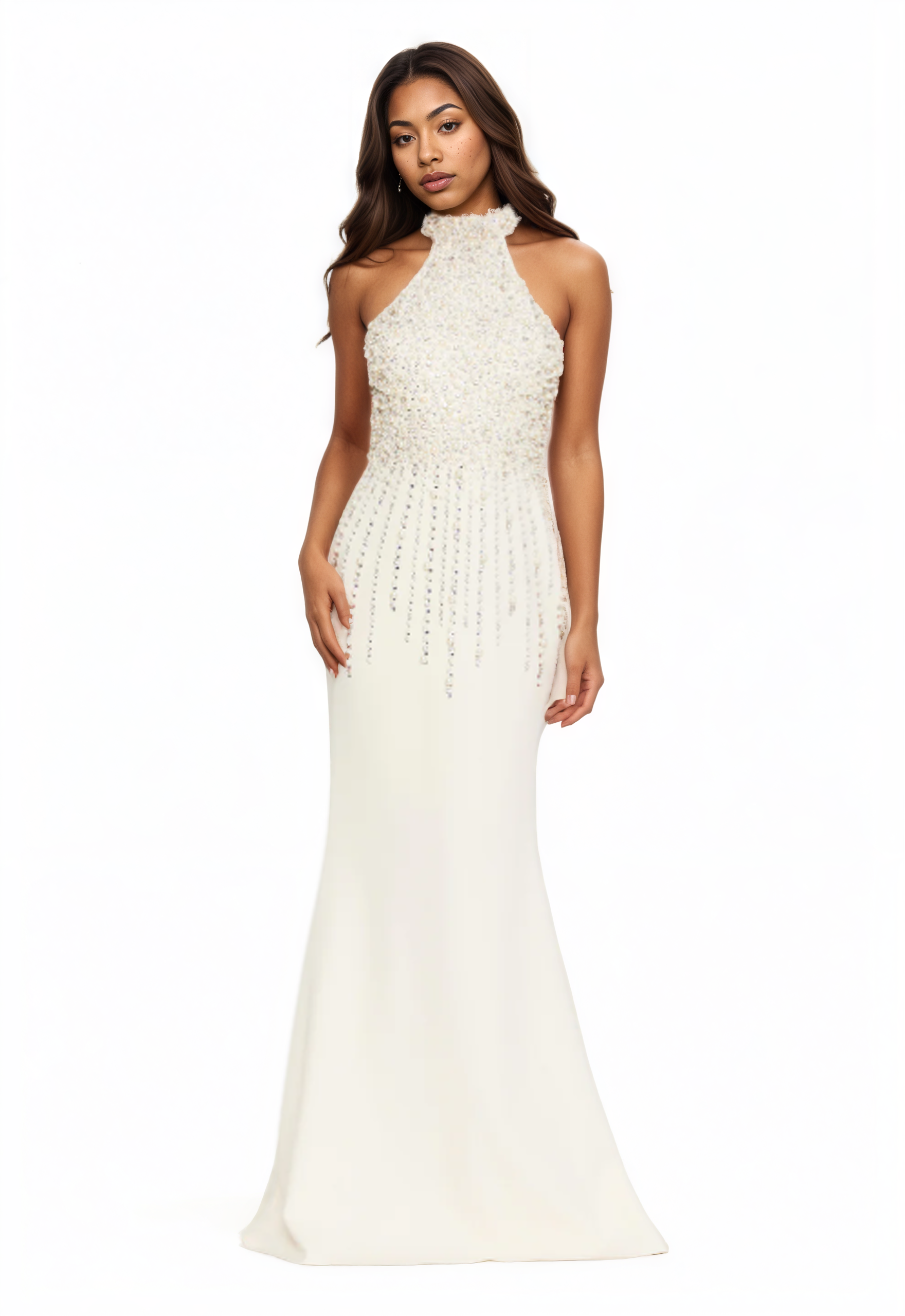 Sleeveless Maxi Viscose Mermaid Dress