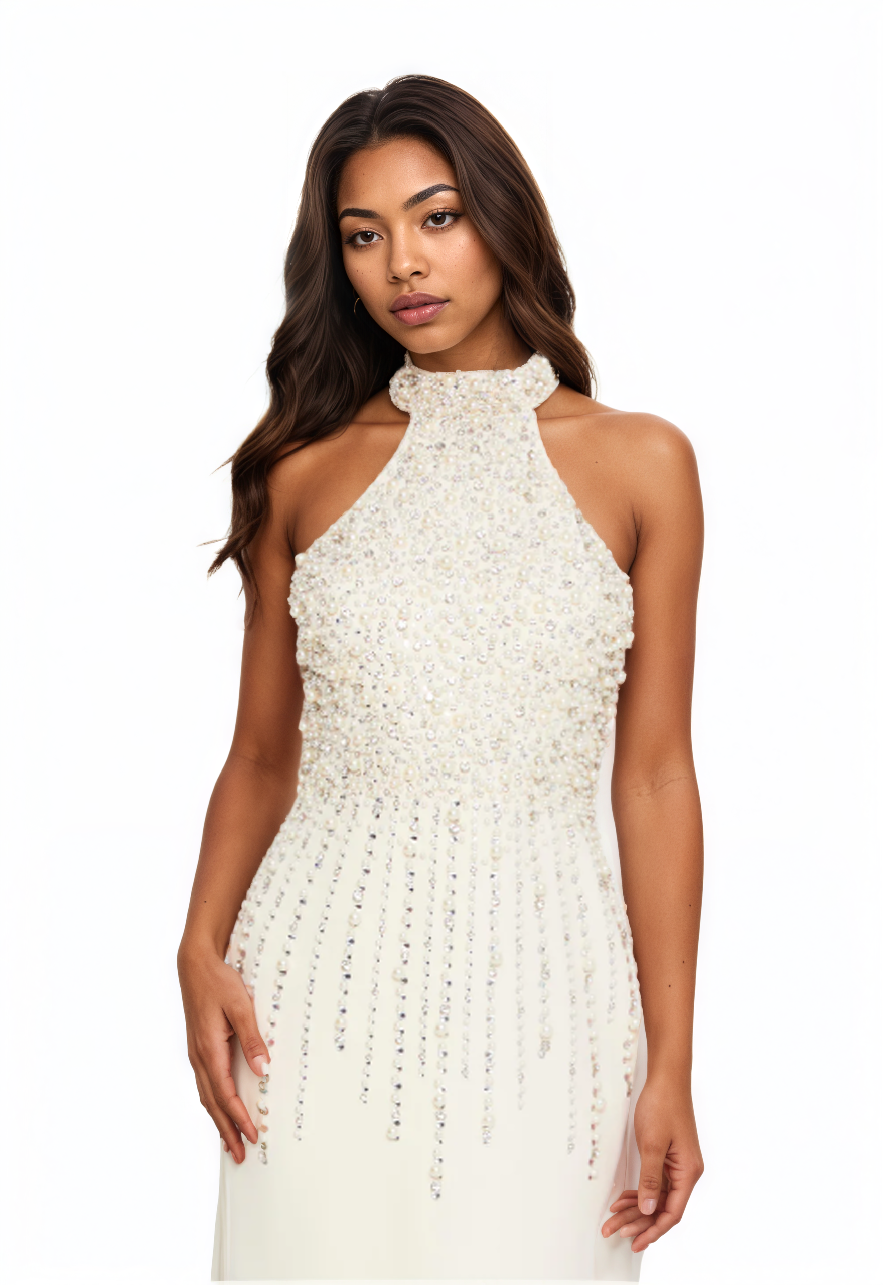 Sleeveless Maxi Viscose Mermaid Dress