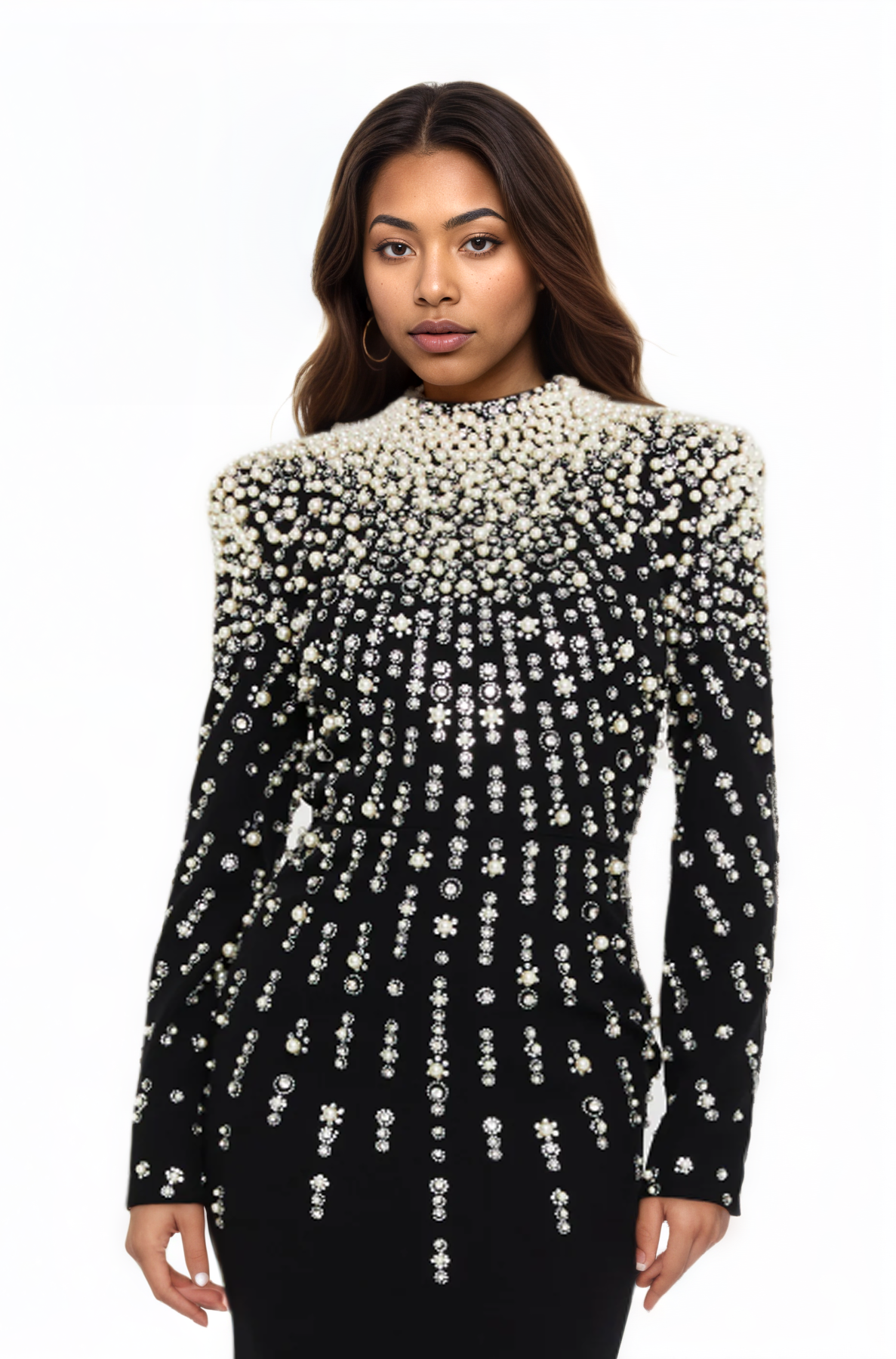 Long Sleeve Maxi Viscose Mermaid Dress