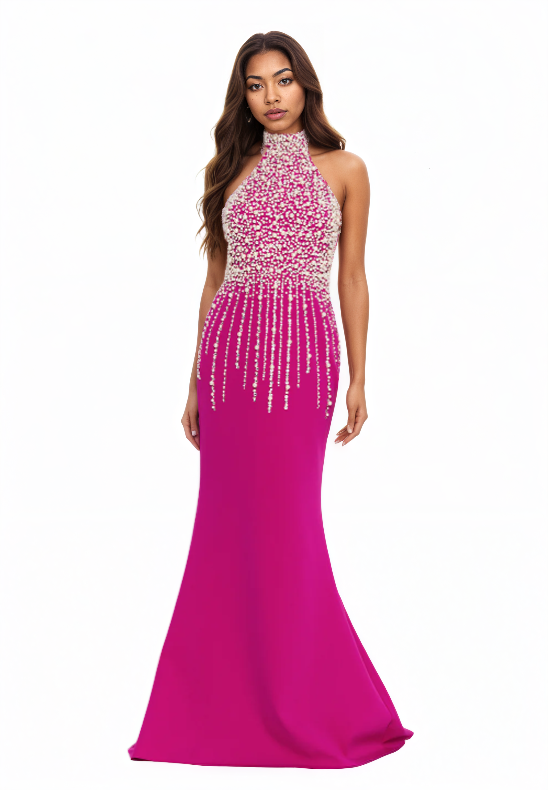 Sleeveless Maxi Viscose Mermaid Dress