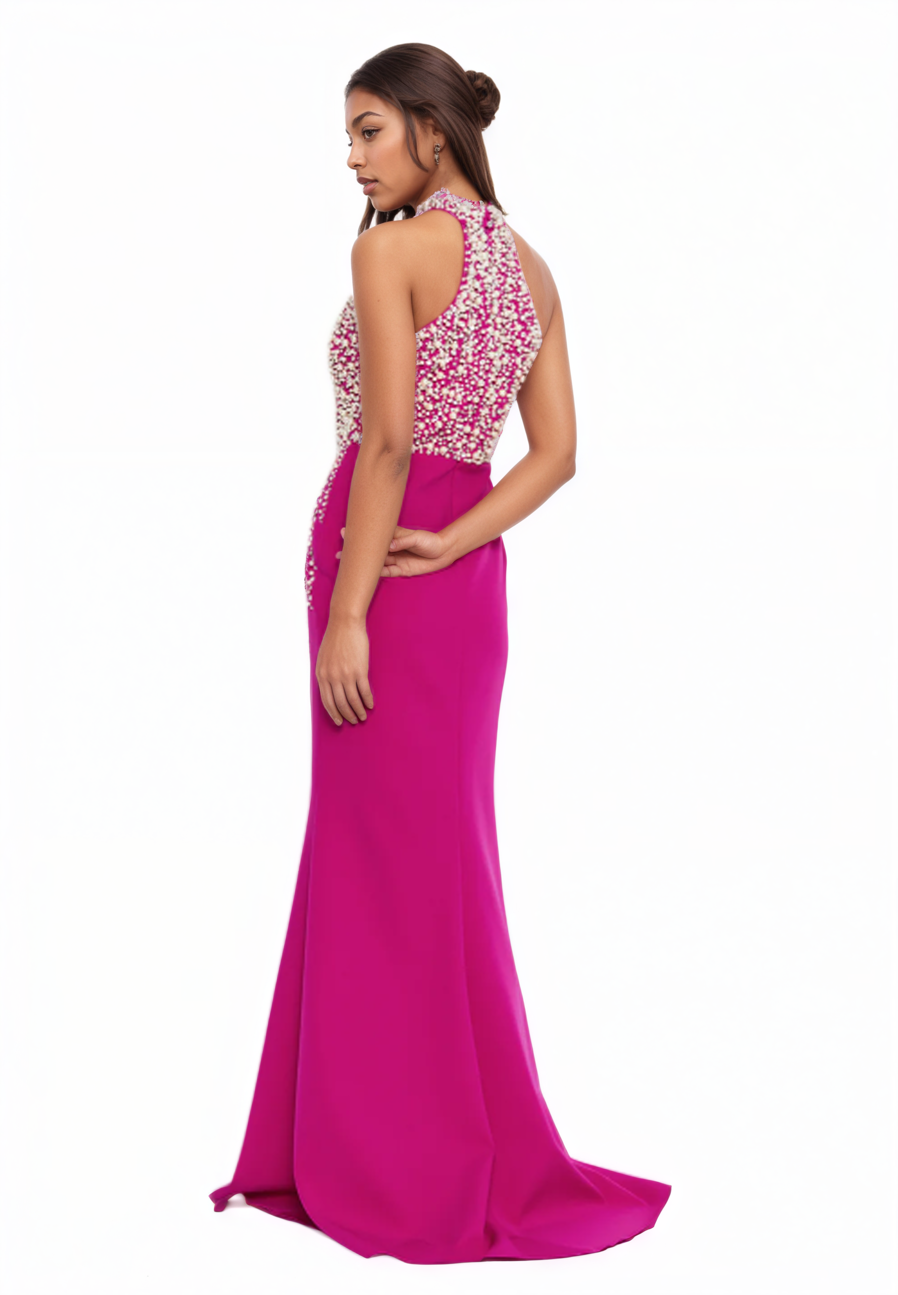 Sleeveless Maxi Viscose Mermaid Dress