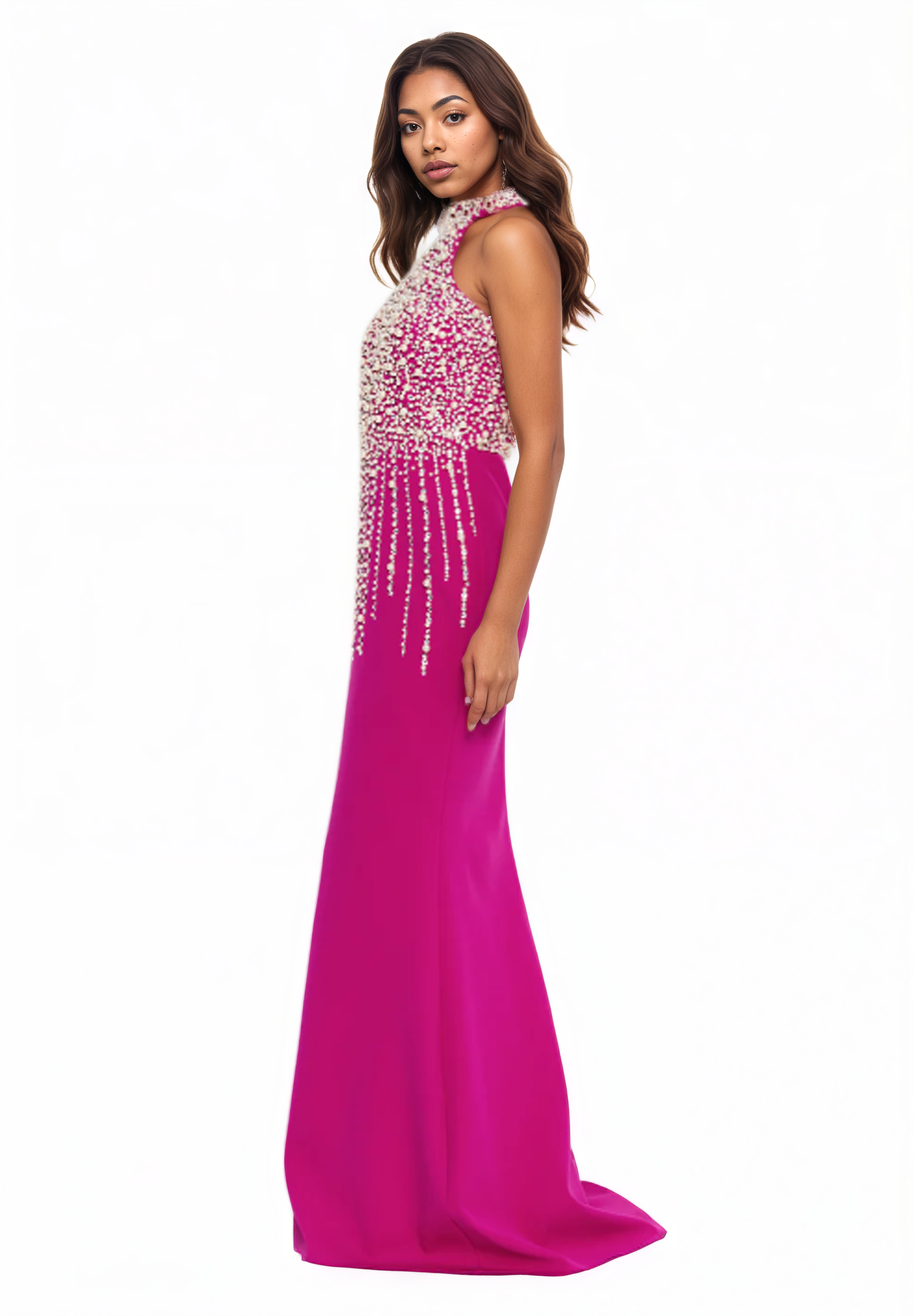 Sleeveless Maxi Viscose Mermaid Dress