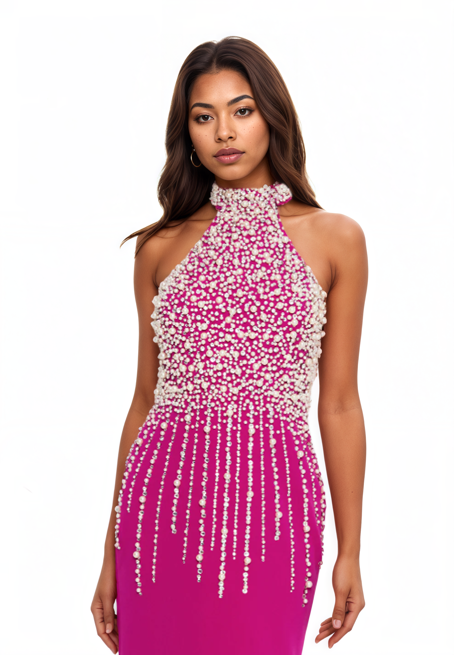 Sleeveless Maxi Viscose Mermaid Dress