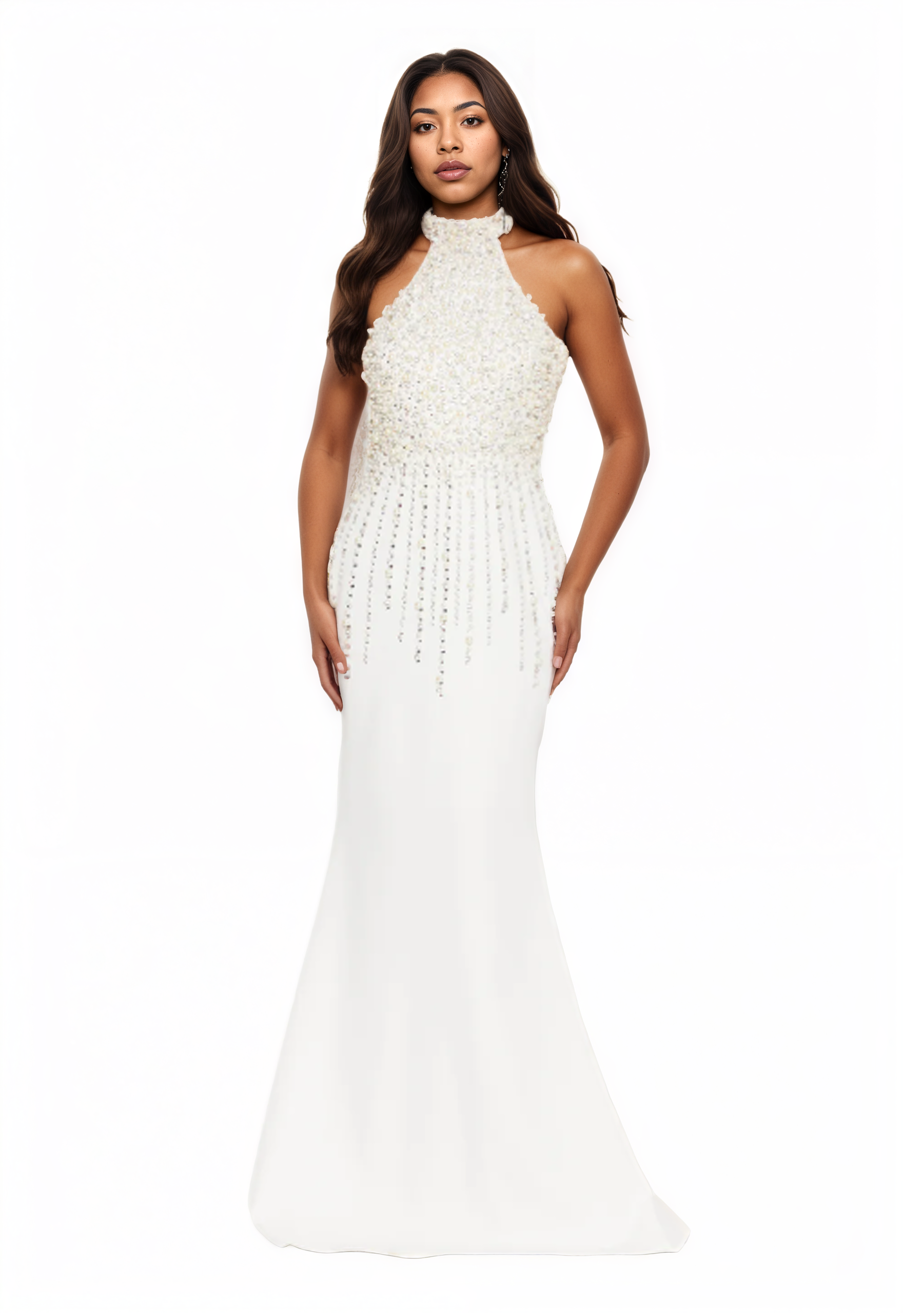 Sleeveless Maxi Viscose Mermaid Dress