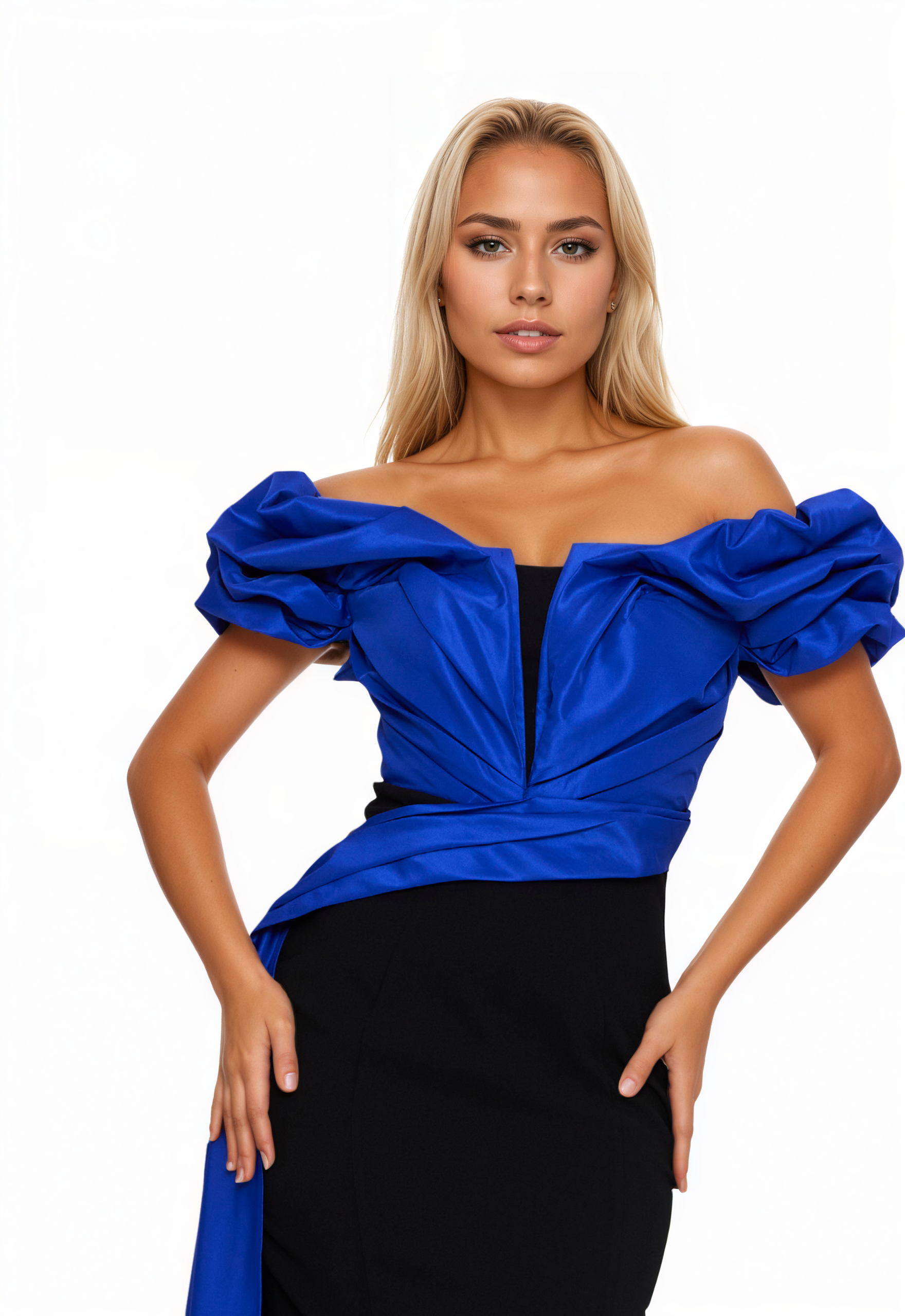 Off Shoulder Maxi Viscose Mermaid Dress