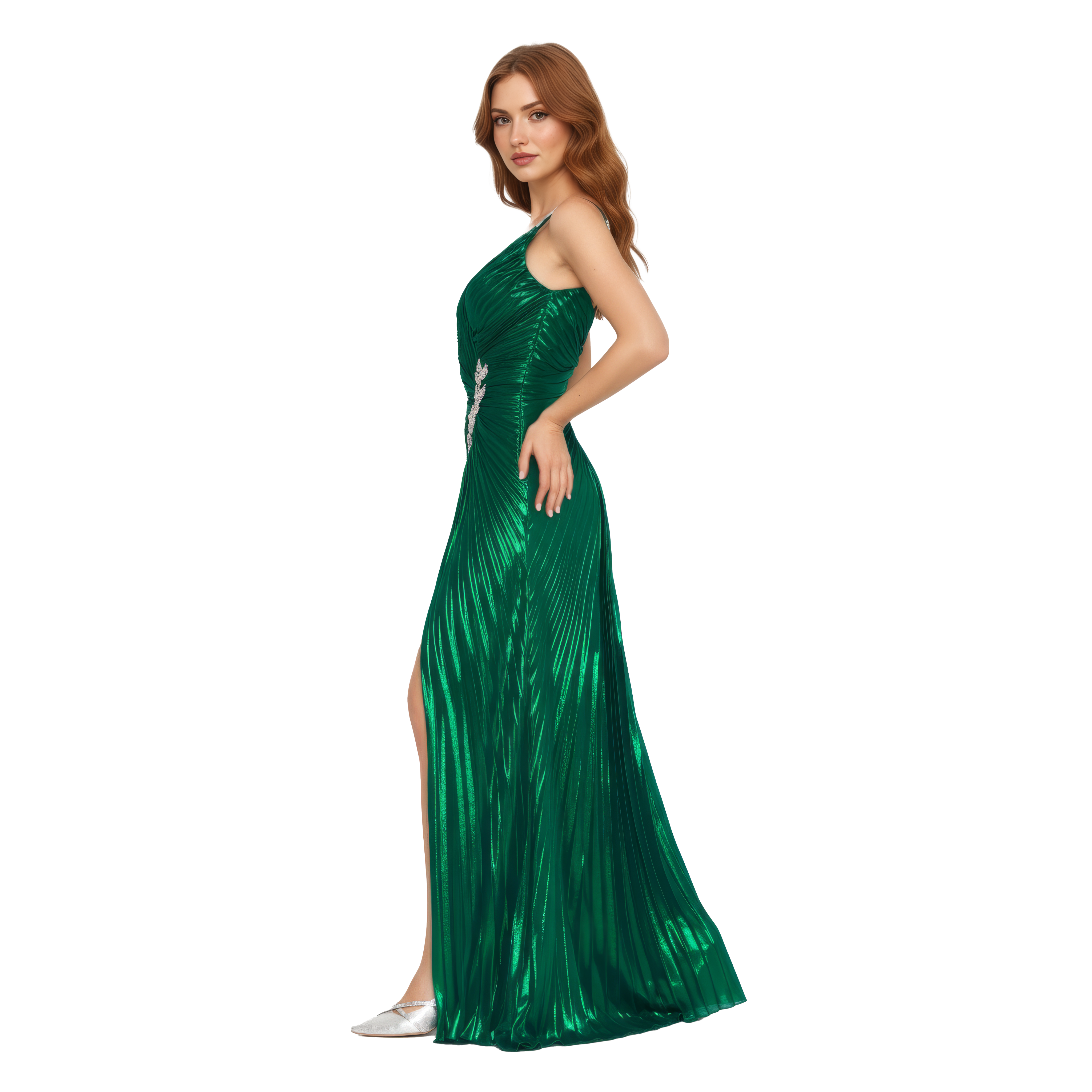 Sleeveless Maxi Chiffon Mermaid Dress