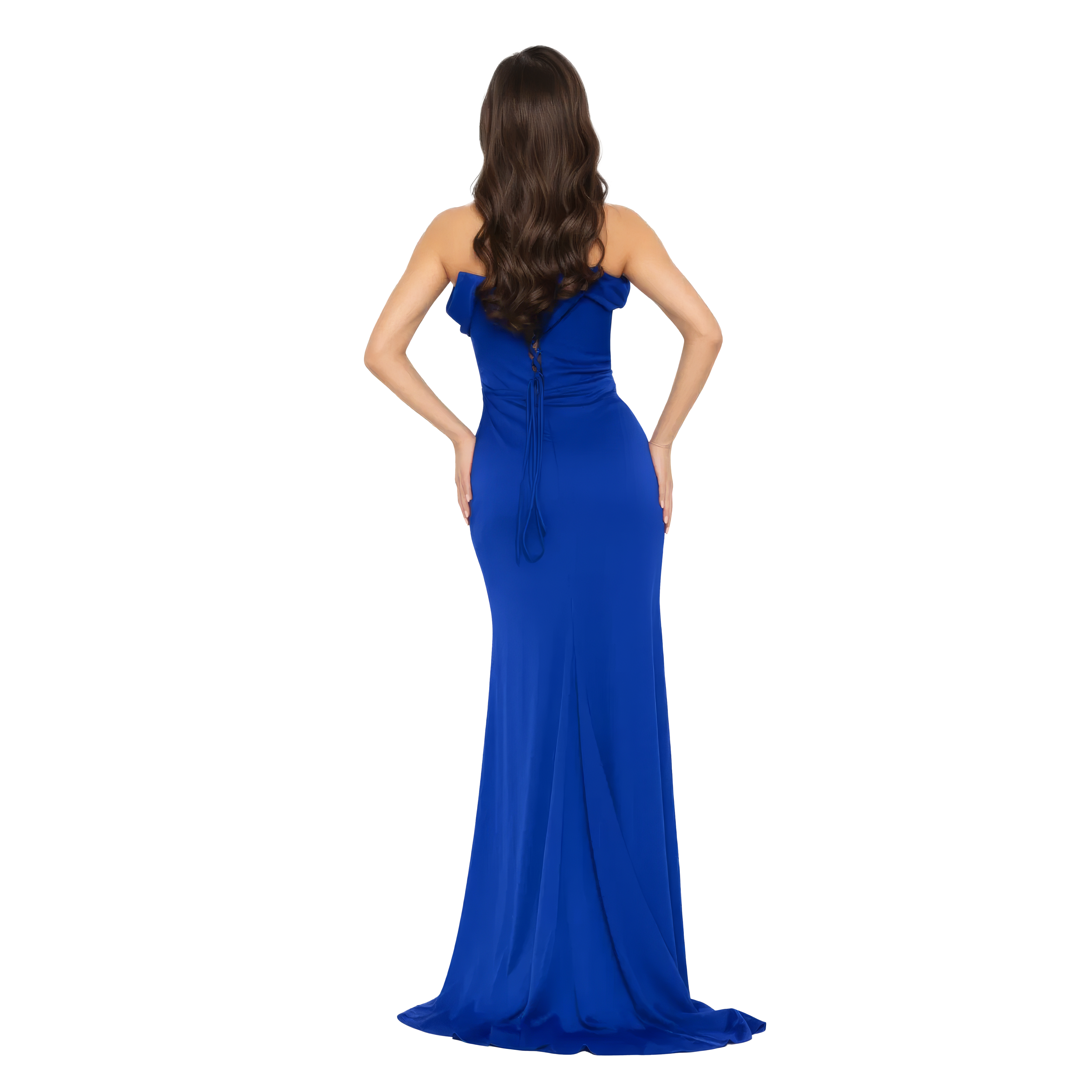 Off Shoulder Maxi Viscose Column Dress