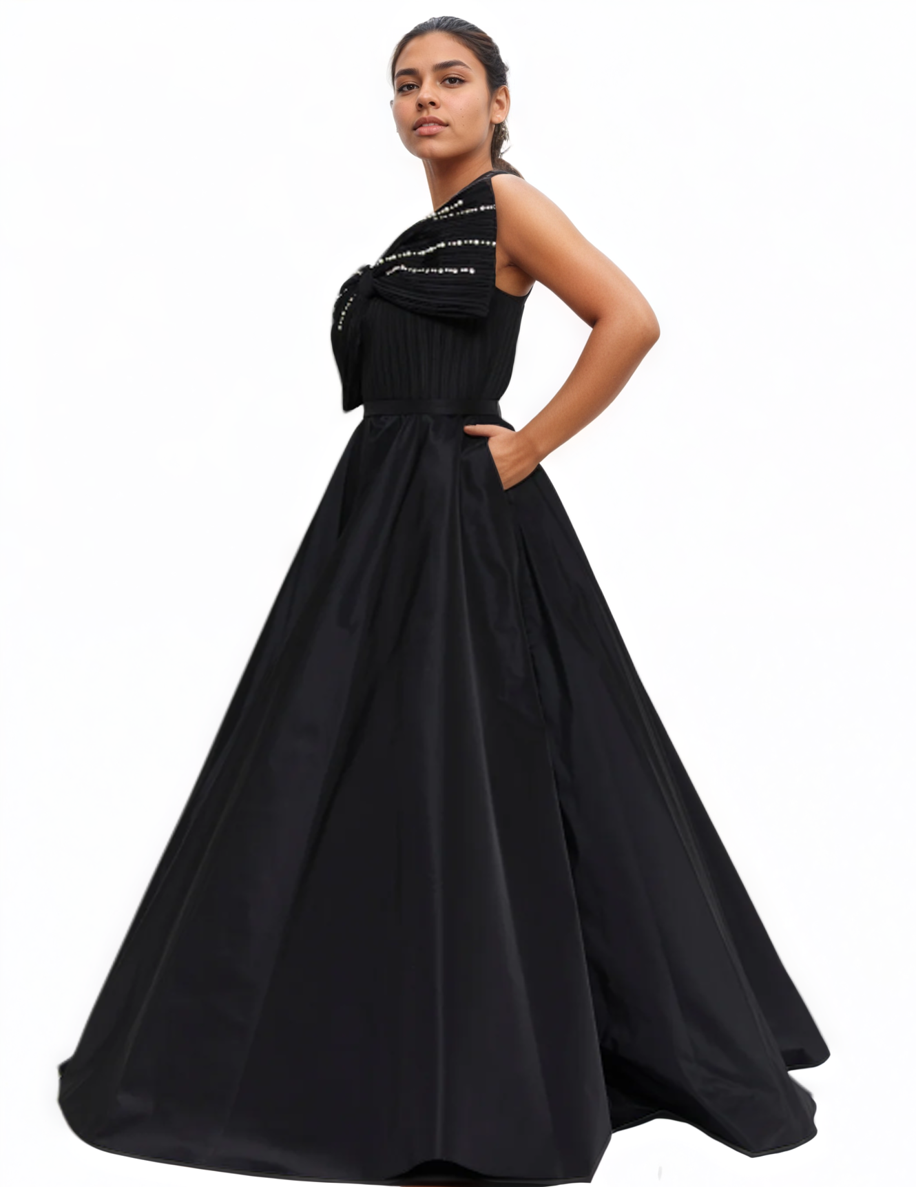 Strapless Maxi A-Line Dress
