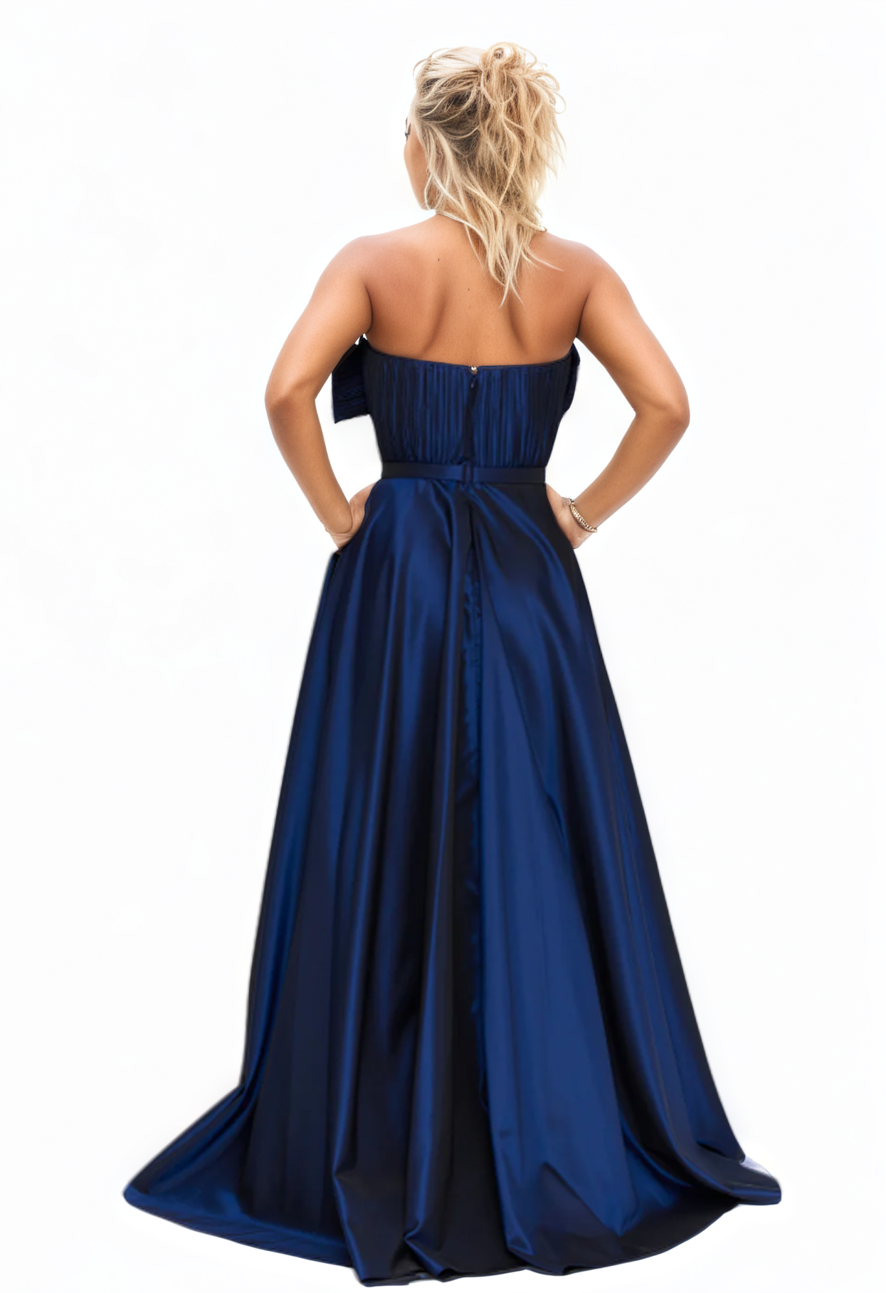Strapless Maxi A-Line Dress