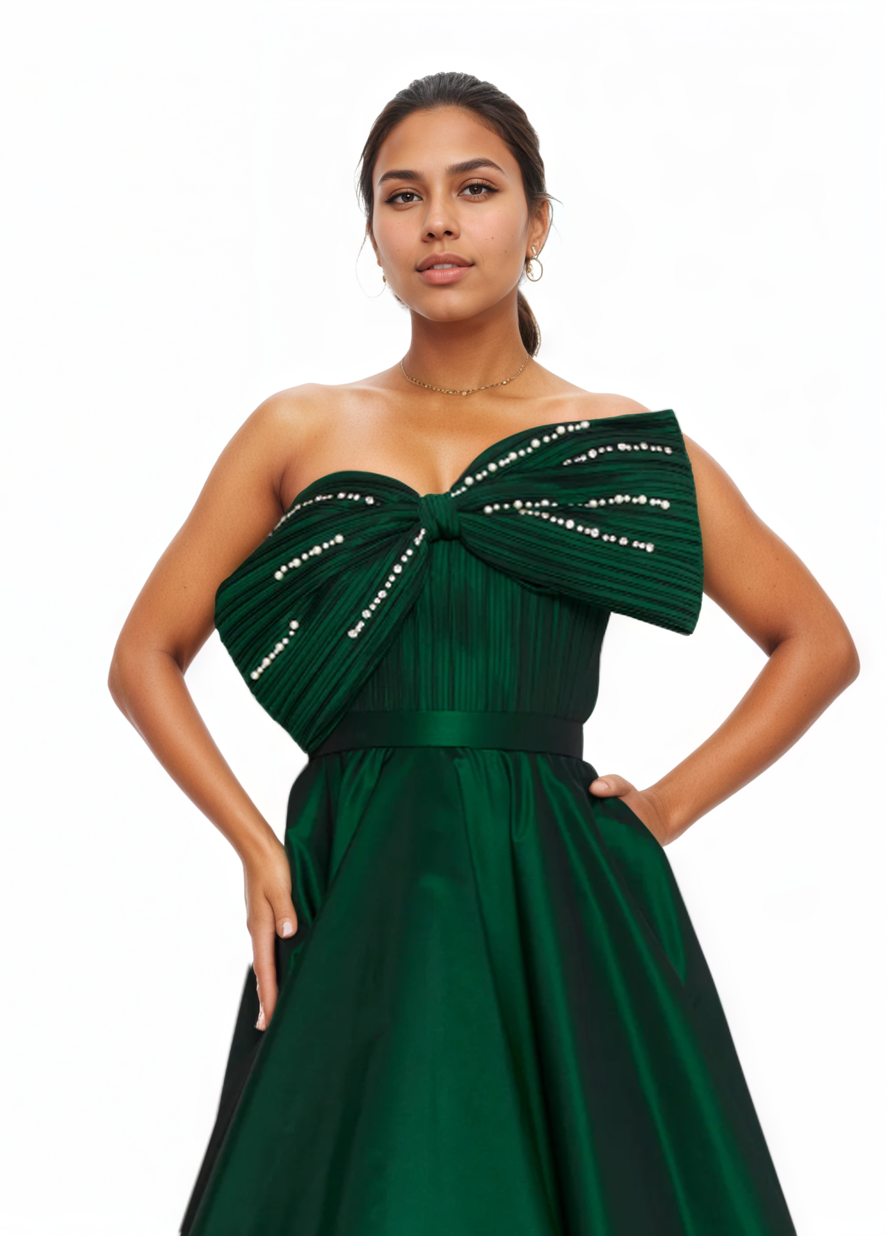 Strapless Maxi A-Line Dress