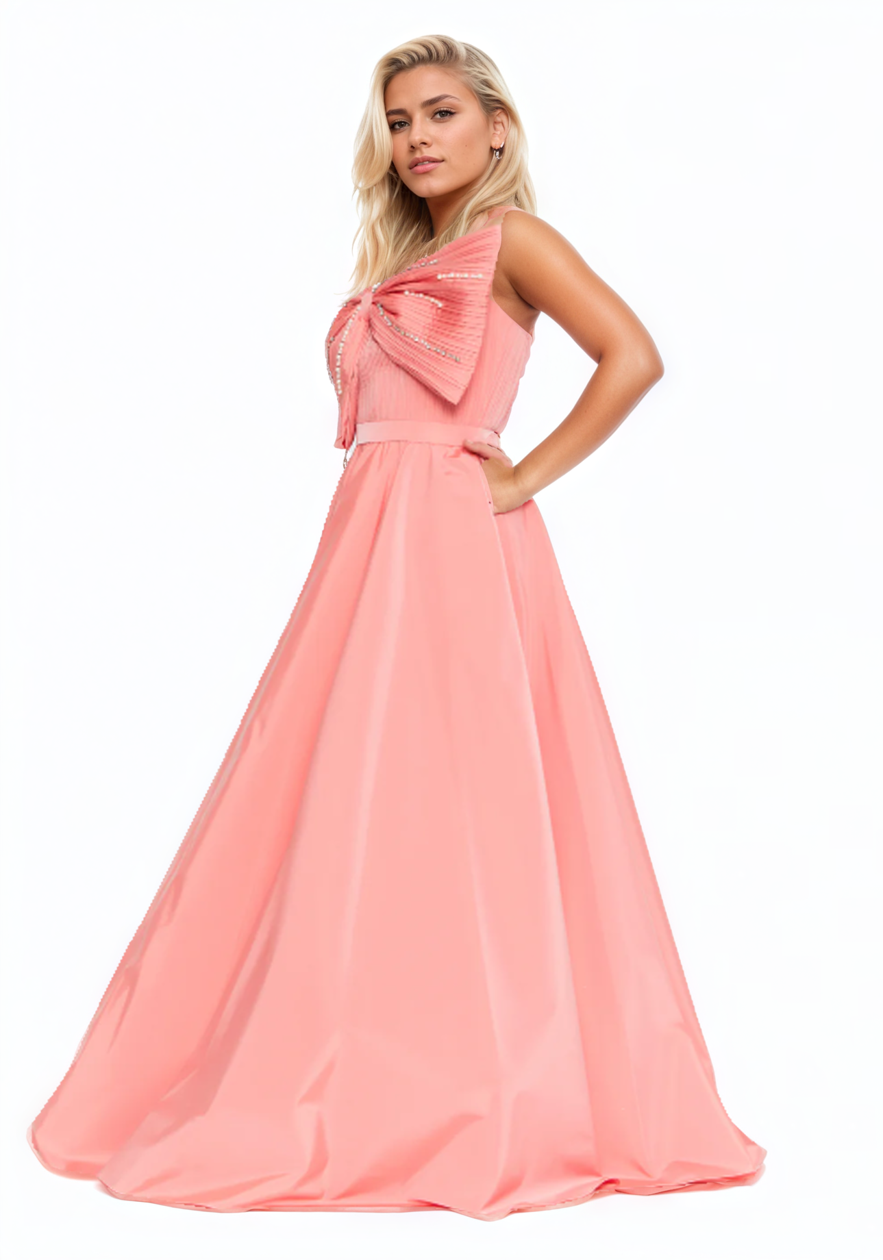 Strapless Maxi A-Line Dress