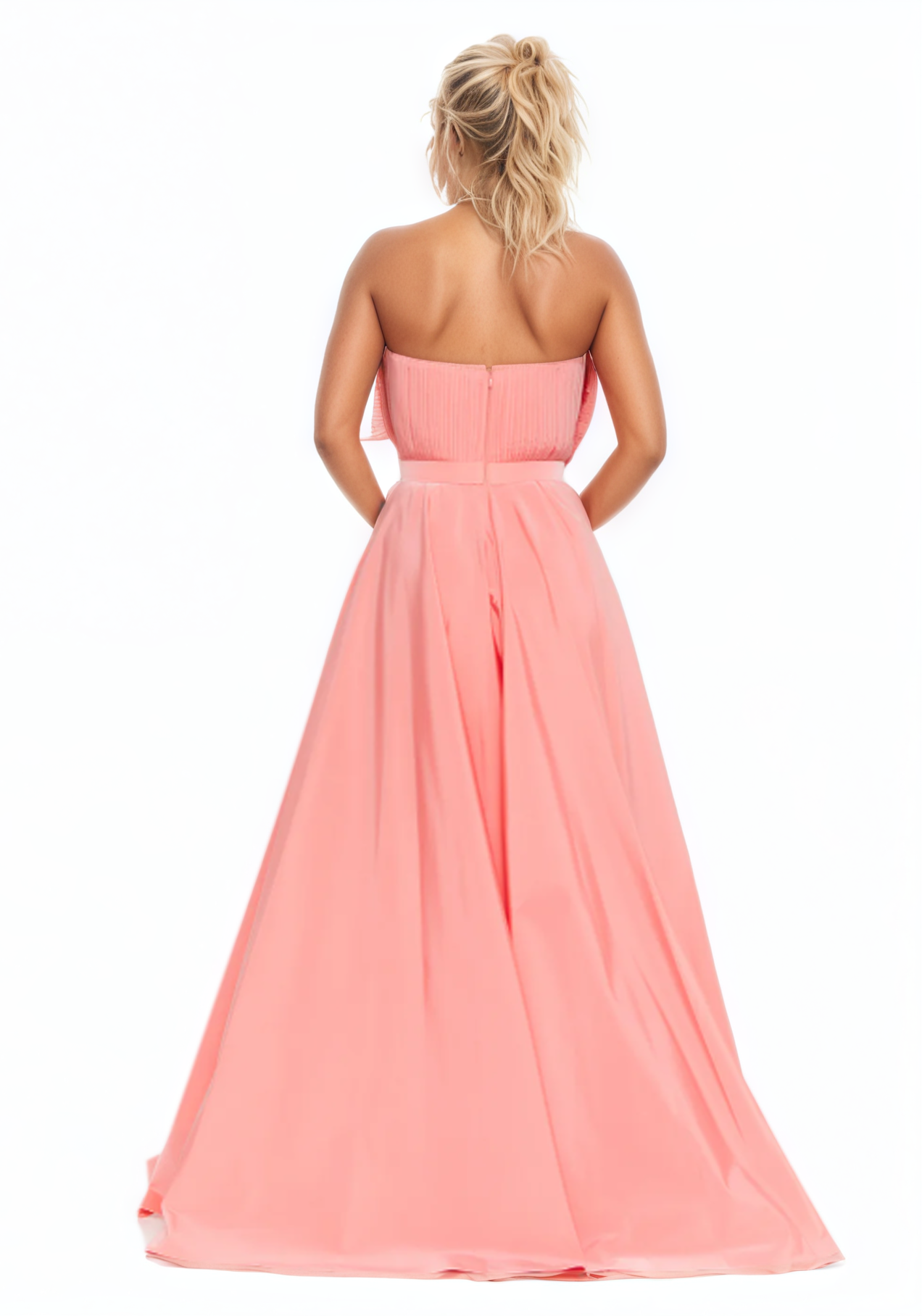 Strapless Maxi A-Line Dress