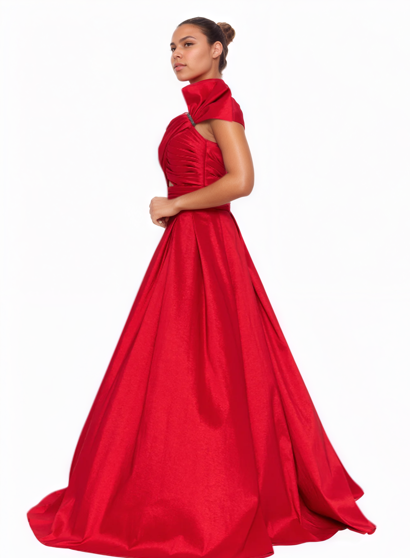 One Shoulder Maxi A-Line Dress