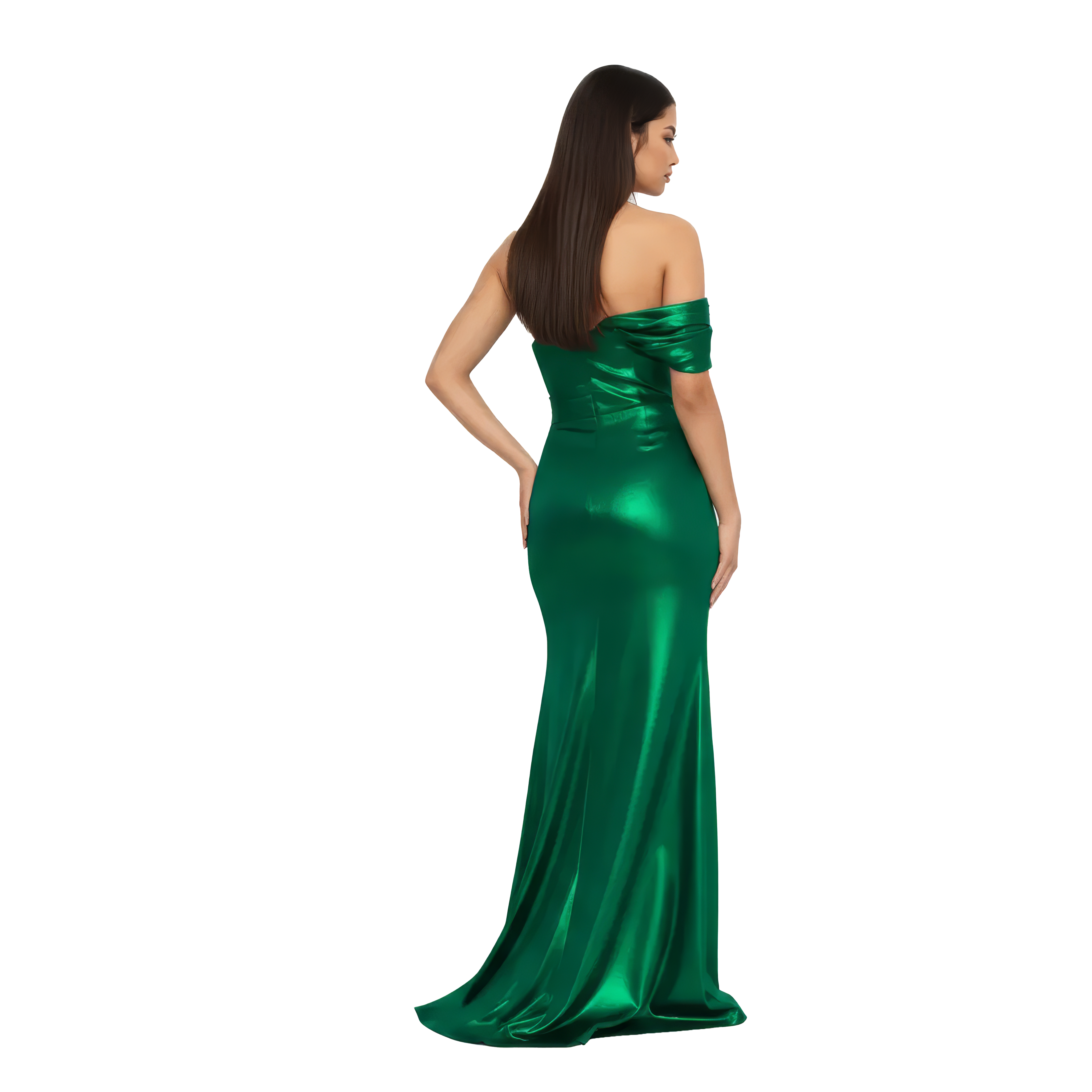 One Shoulder Maxi Viscose Mermaid Dress