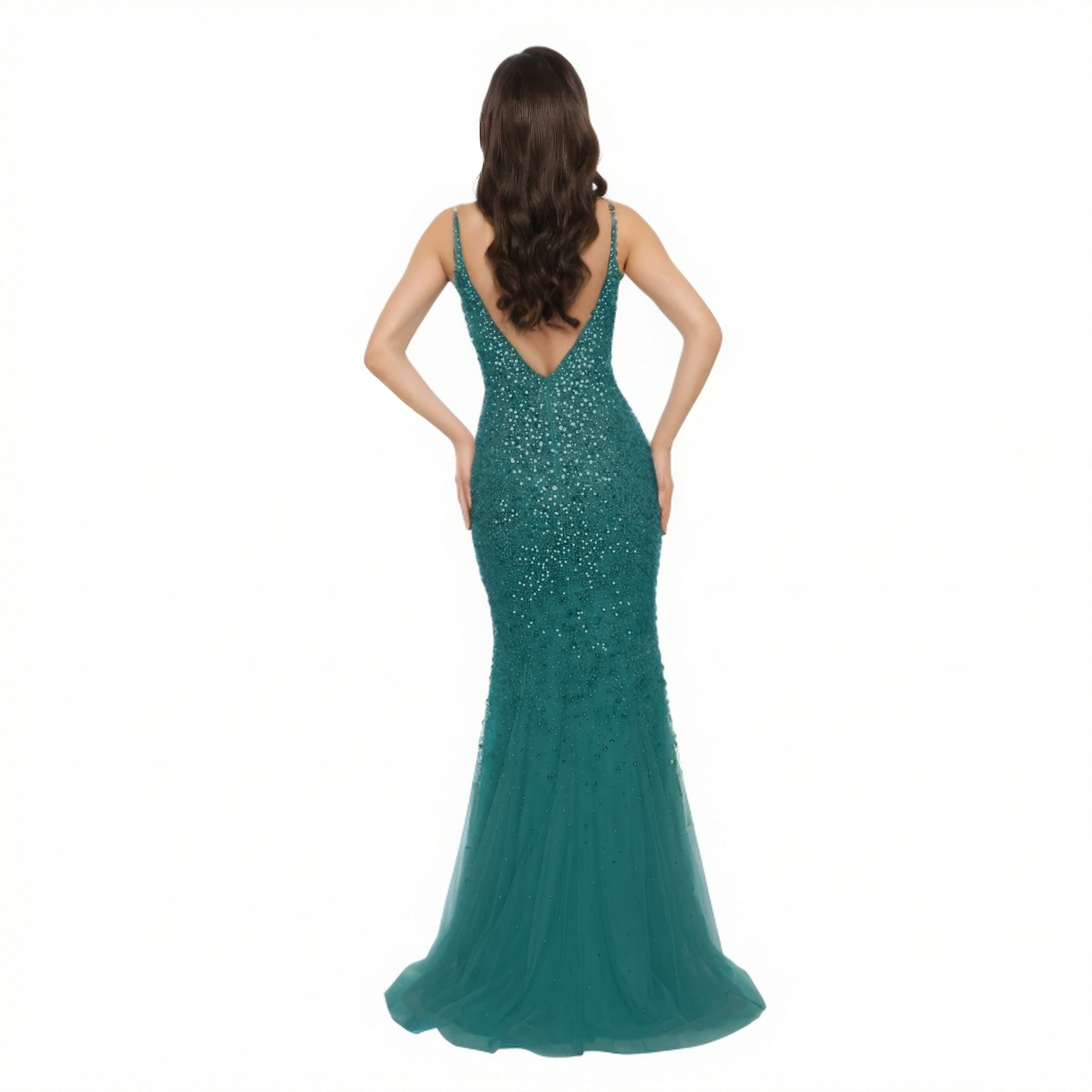 Sleeveless Sequin Mermaid Dress