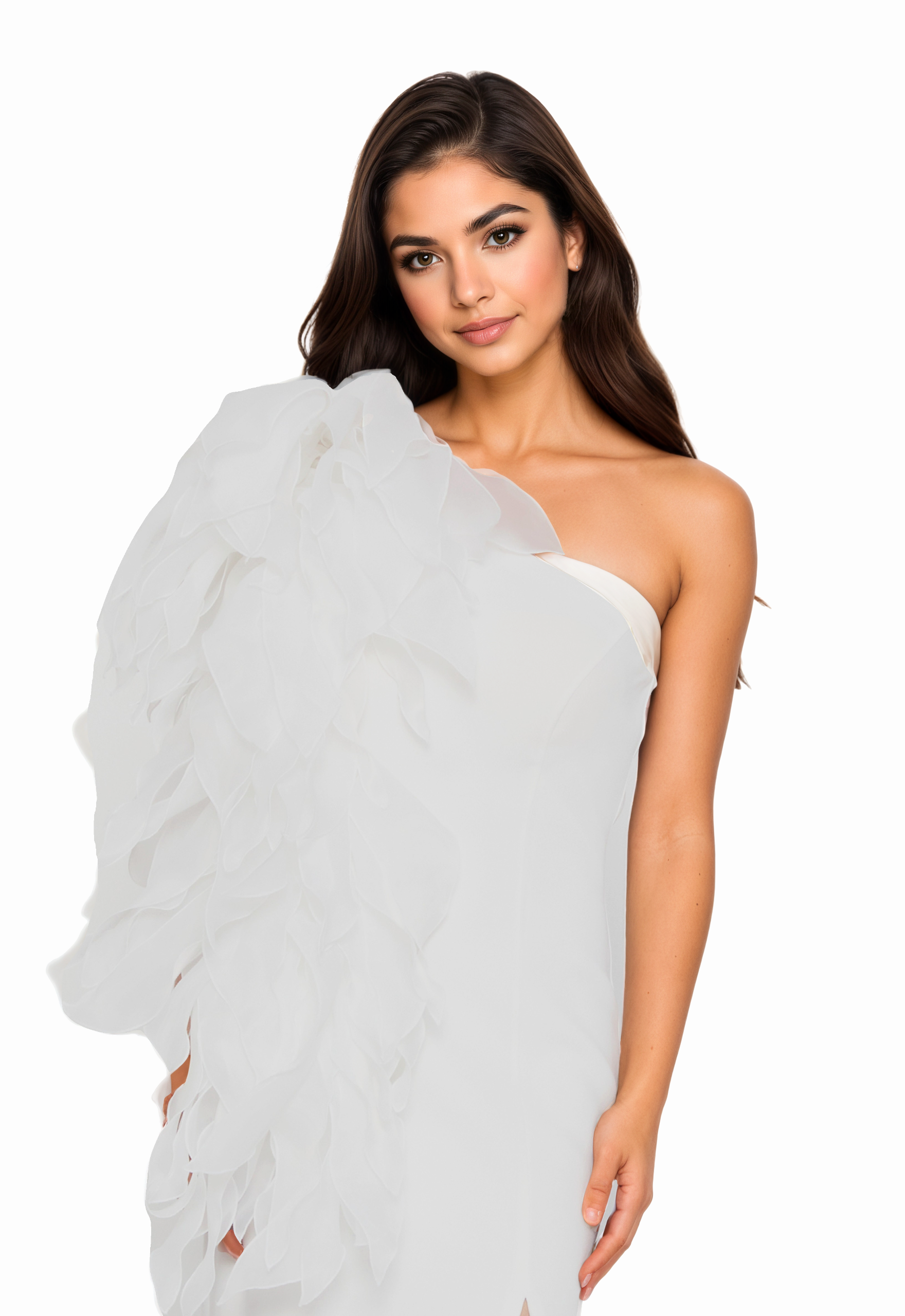 One Shoulder Maxi Viscose Mermaid Dress