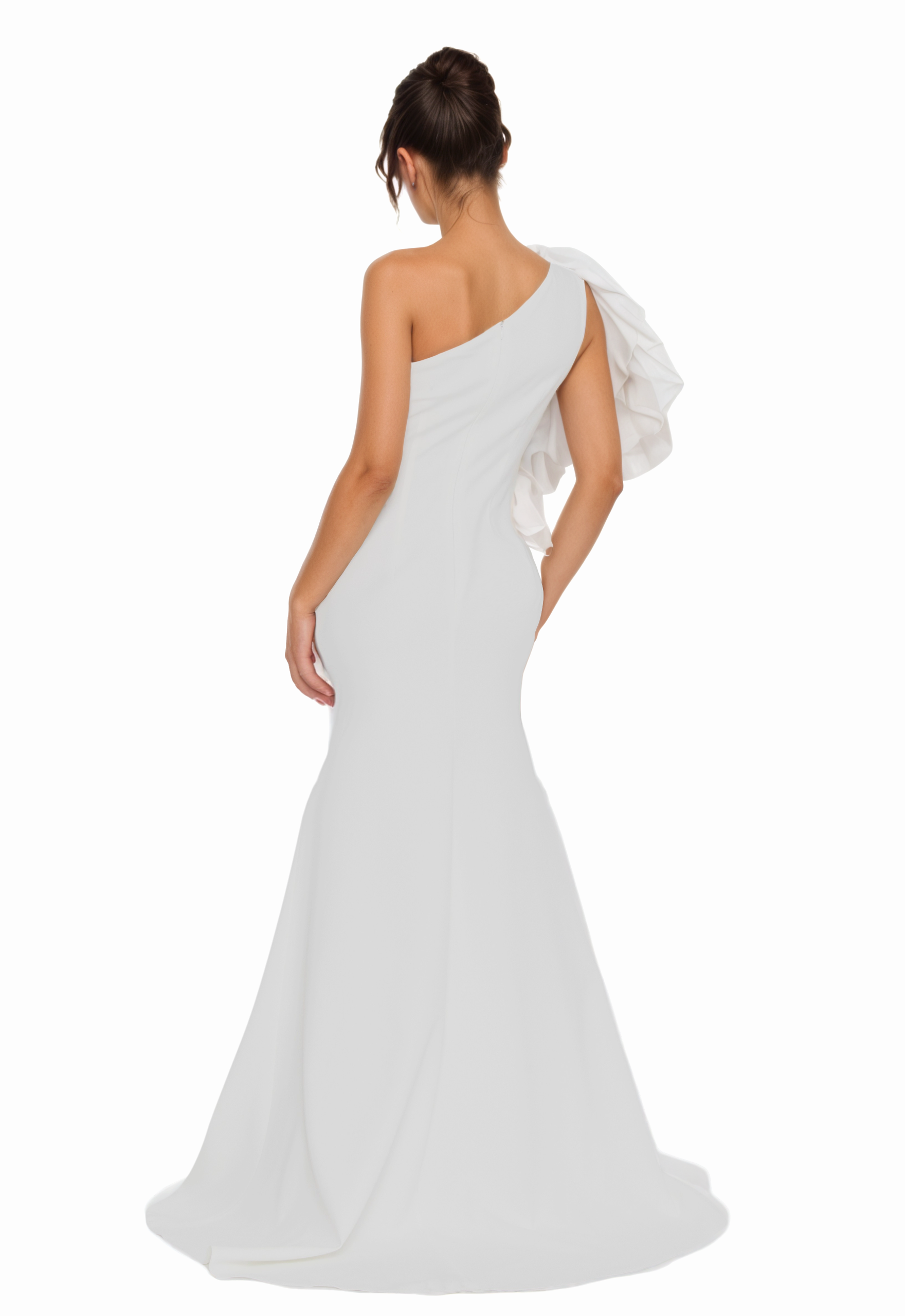 One Shoulder Maxi Viscose Mermaid Dress