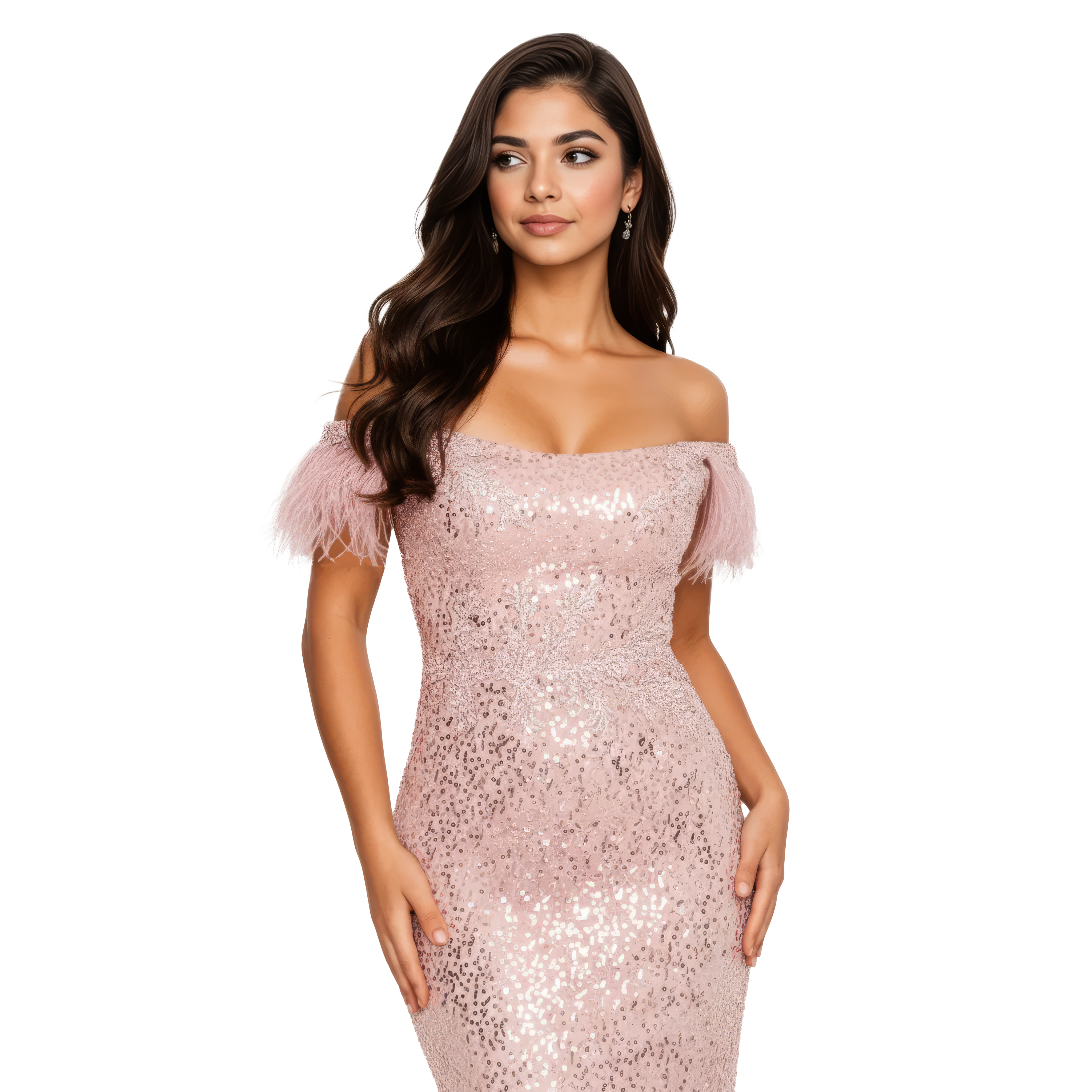 Sleeveless Maxi Sequin Mermaid Dress