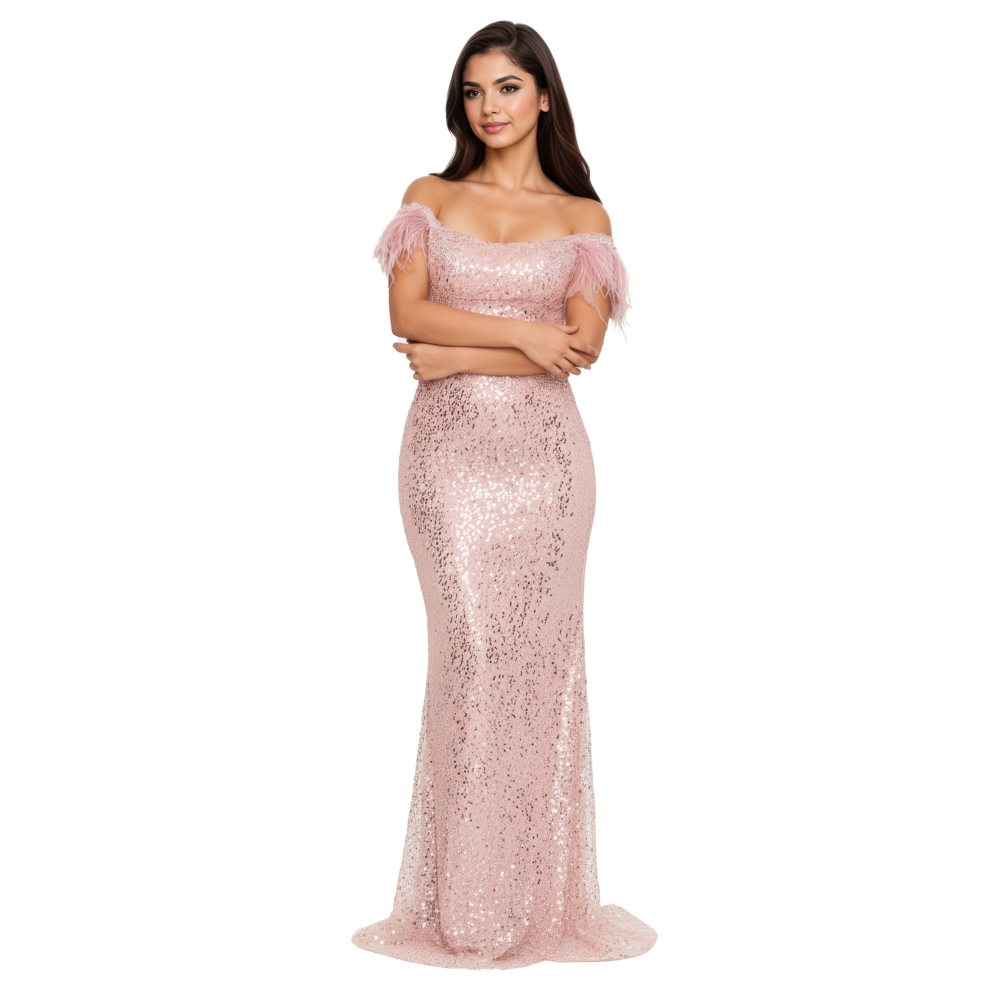 Sleeveless Maxi Sequin Mermaid Dress