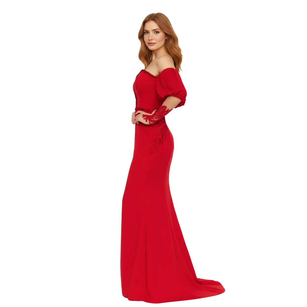 Off Shoulder Maxi Mermaid Dress