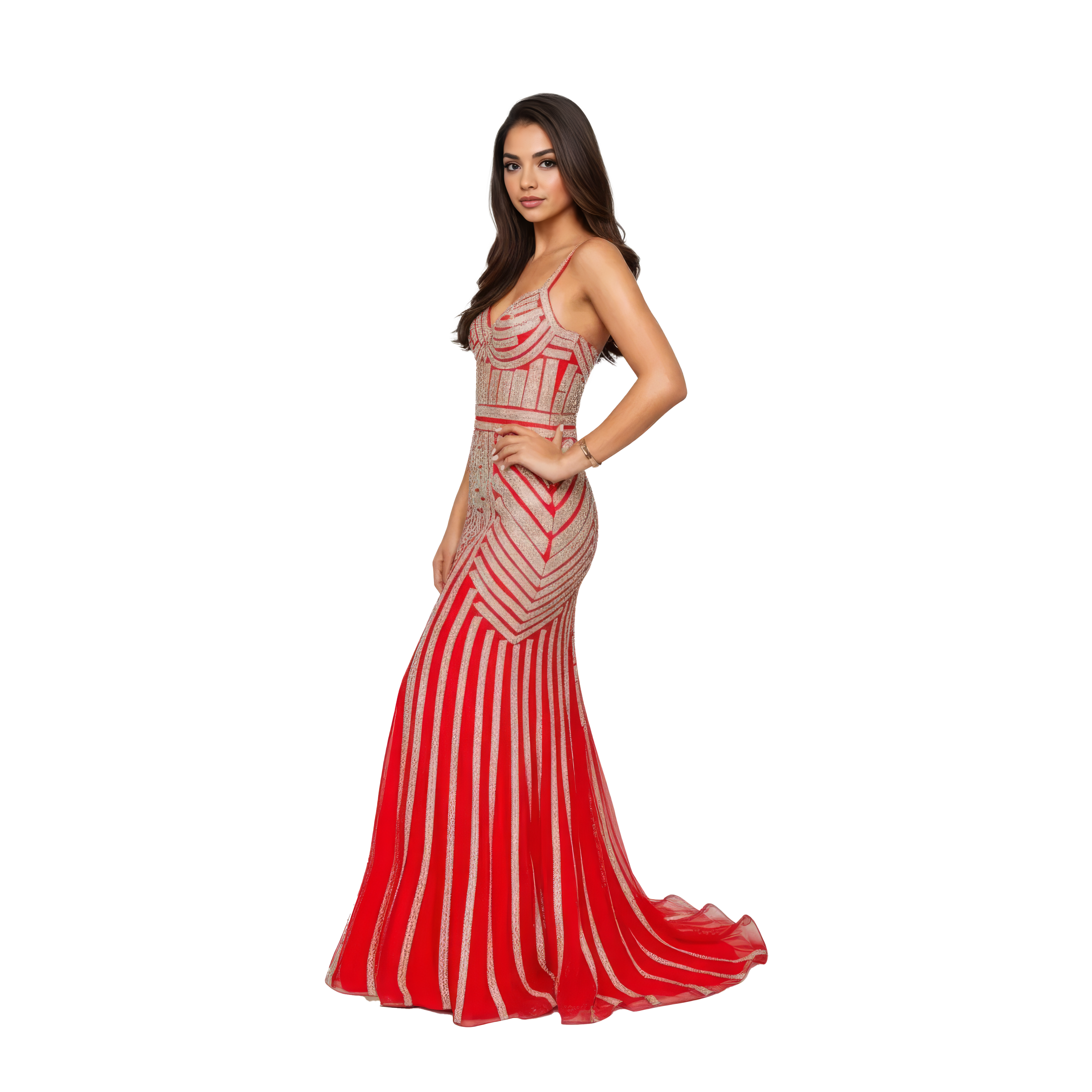 Sleeveless Silver Maxi Sequin Mermaid Dress