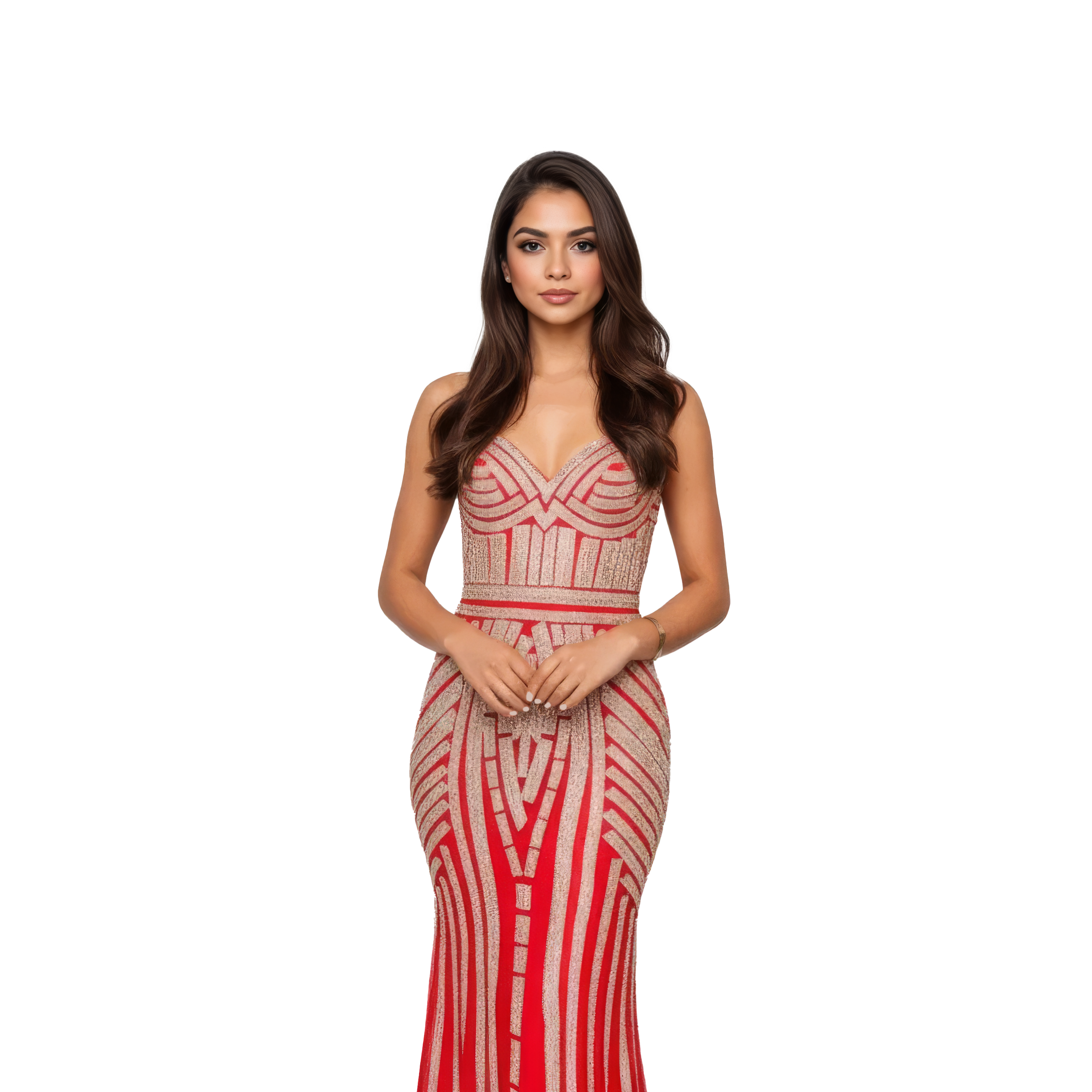 Sleeveless Silver Maxi Sequin Mermaid Dress