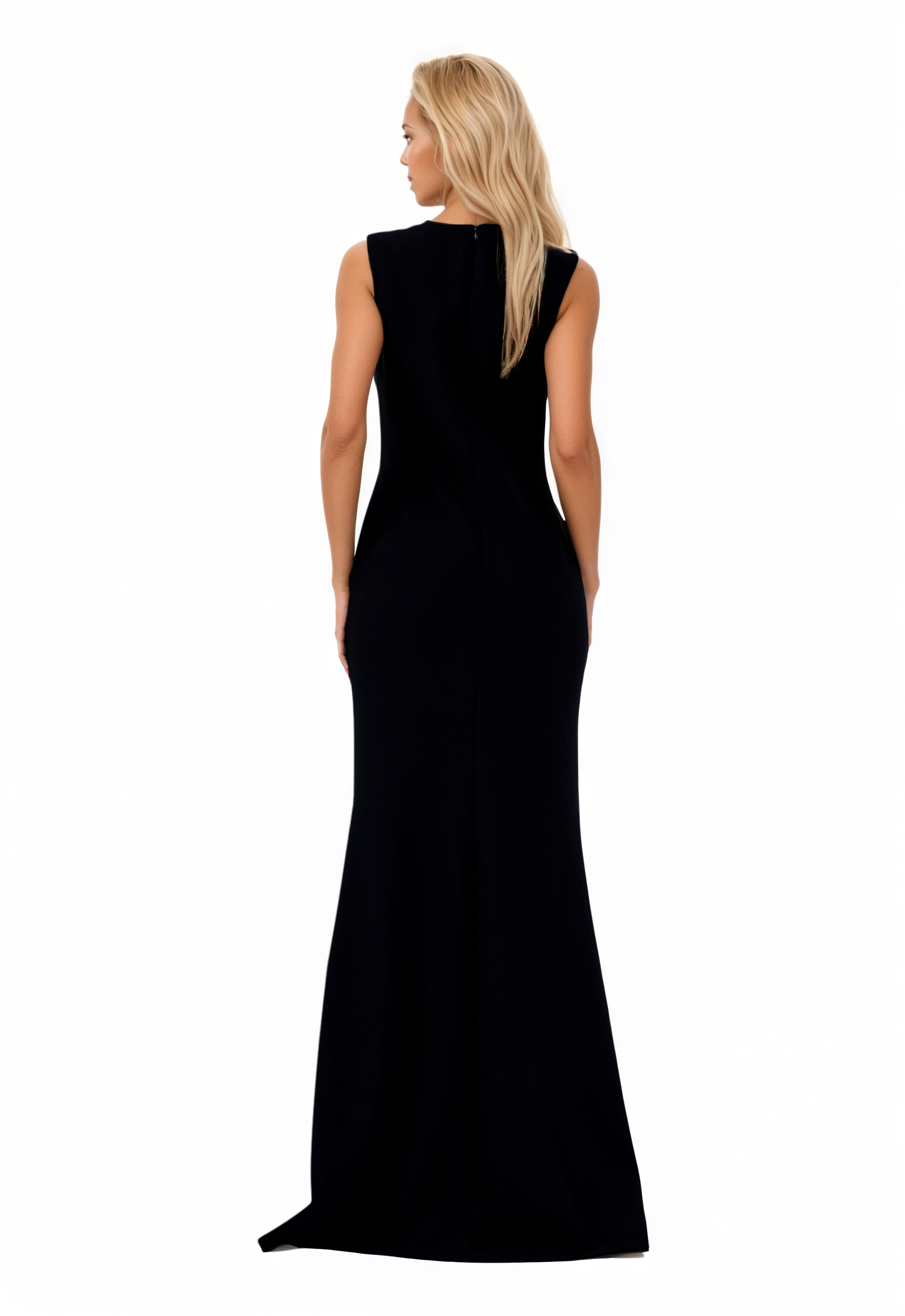 Sleeveless Maxi Viscose Mermaid Dress