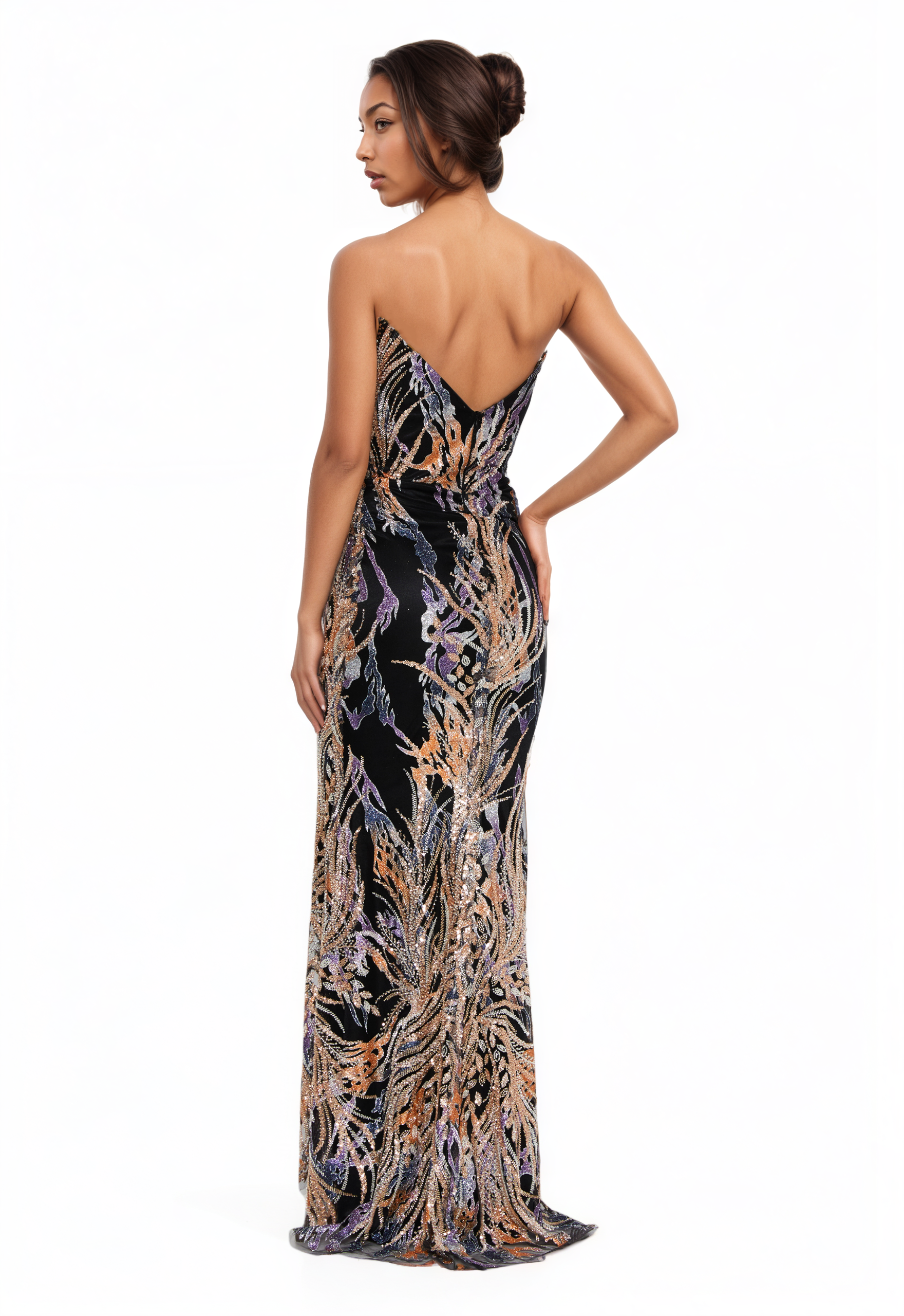 Strapless Maxi Tulle Mermaid Dress