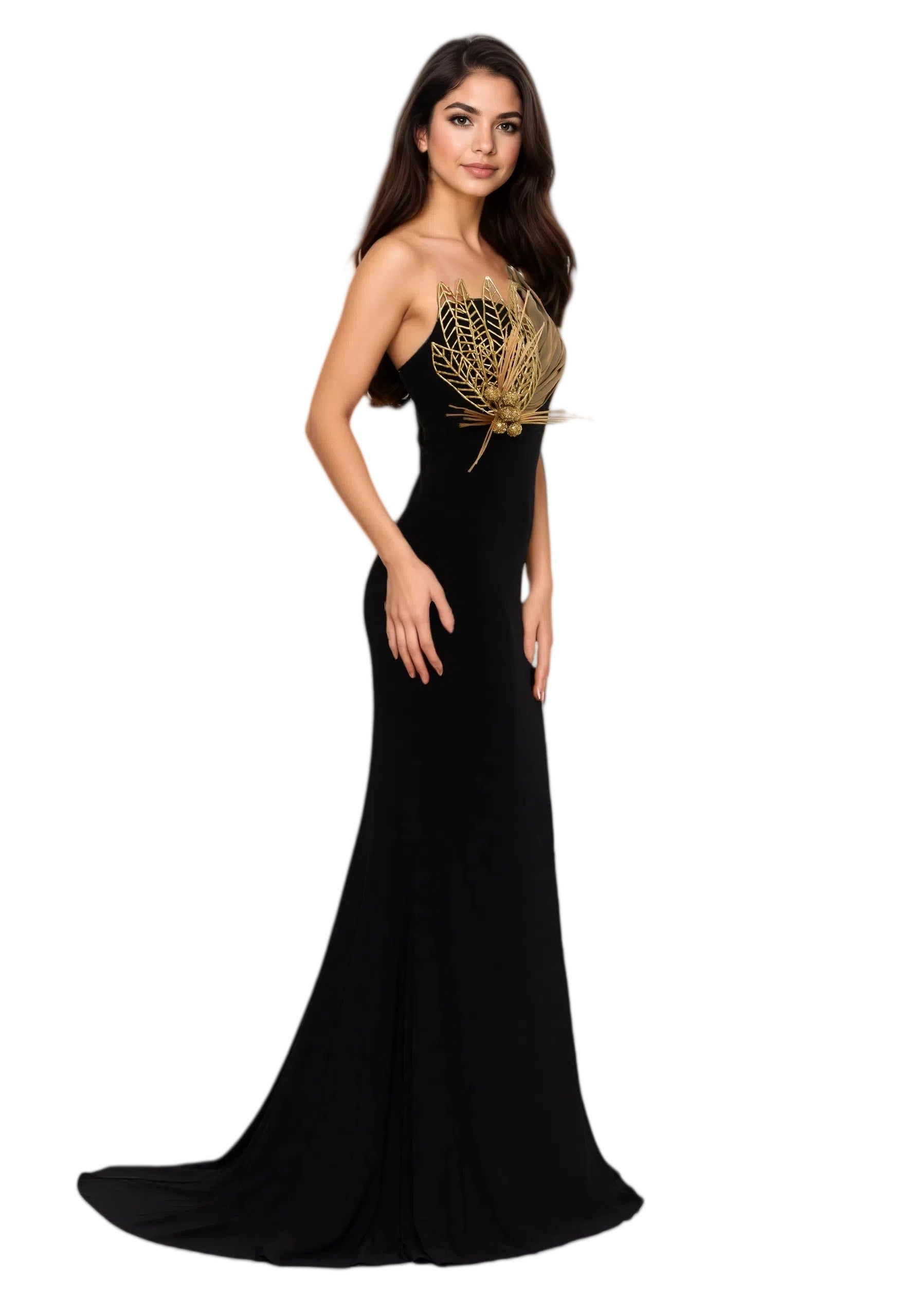 One Shoulder Maxi Lycra Mermaid Dress