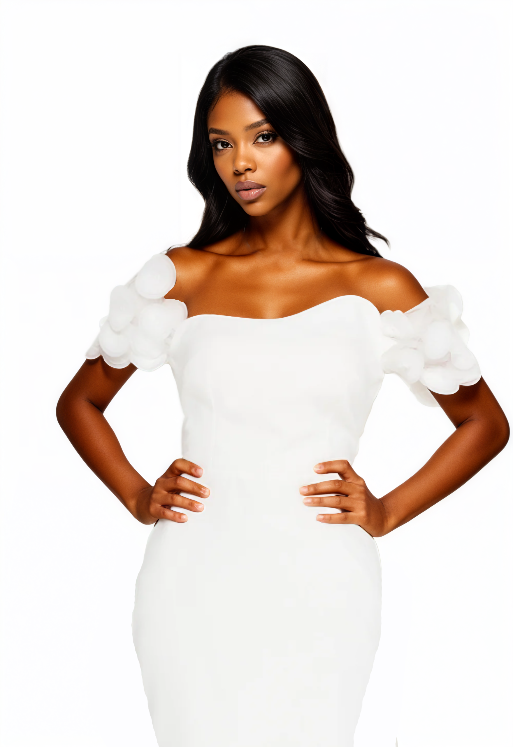 Off Shoulder Maxi Viscose Mermaid Dress