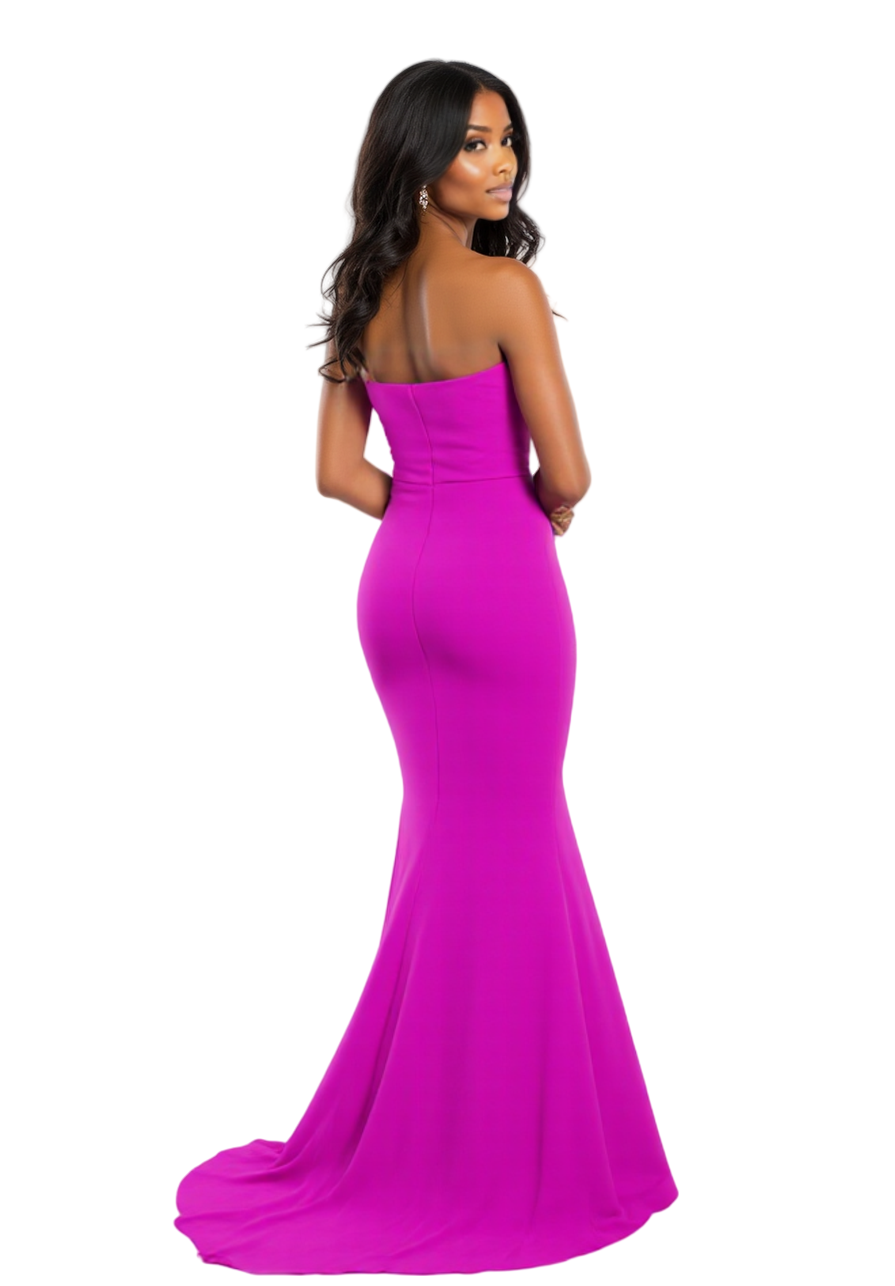 Strapless Maxi Viscose Mermaid Dress