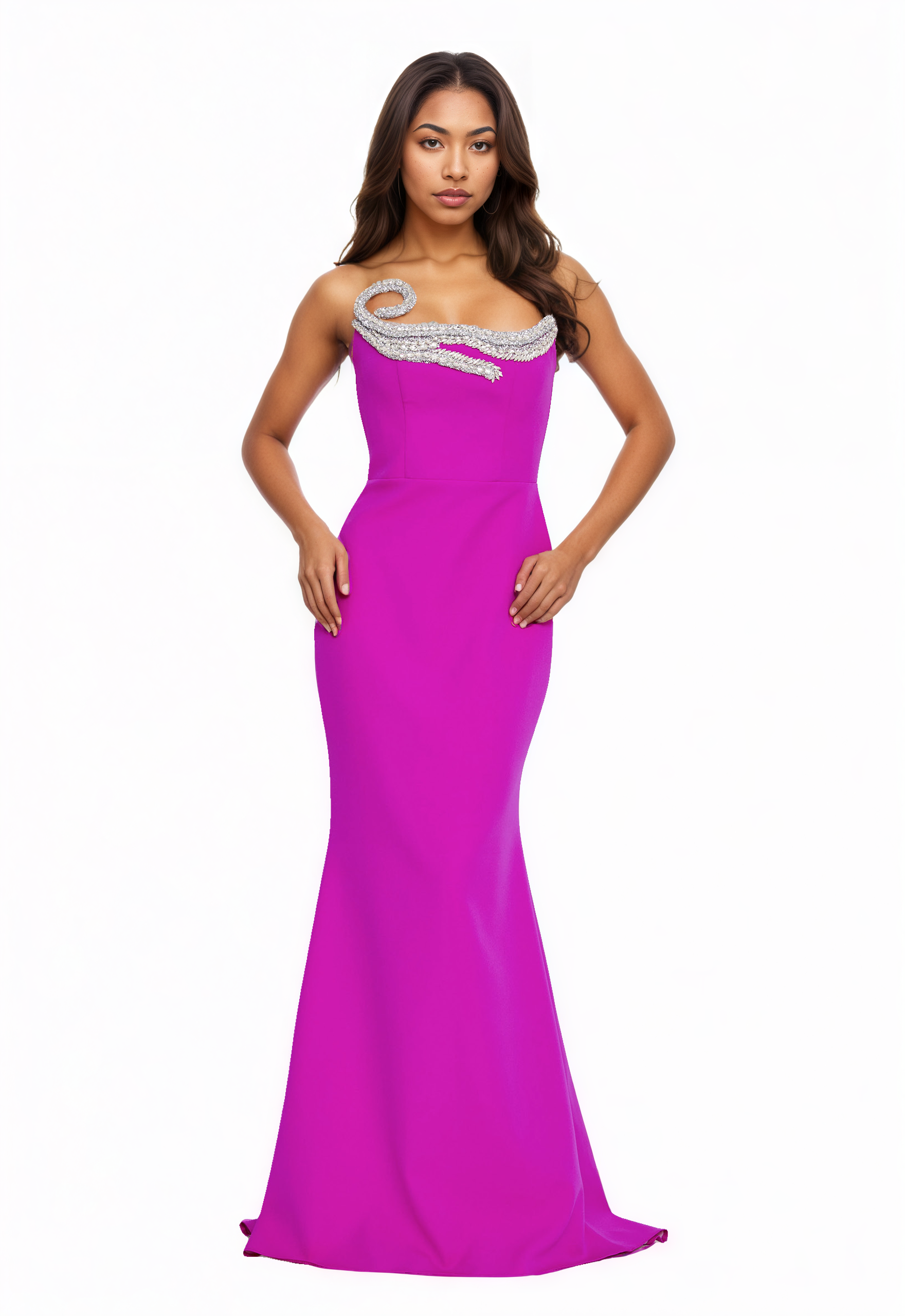 Strapless Maxi Viscose Mermaid Dress