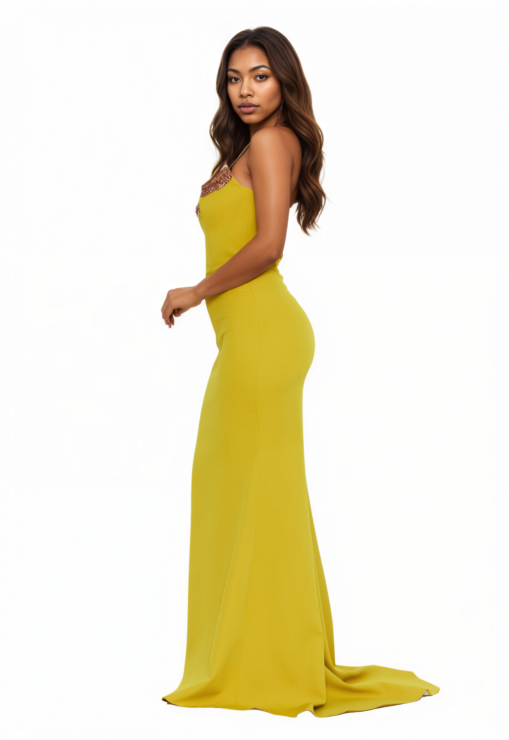 Strapless Maxi Viscose Mermaid Dress