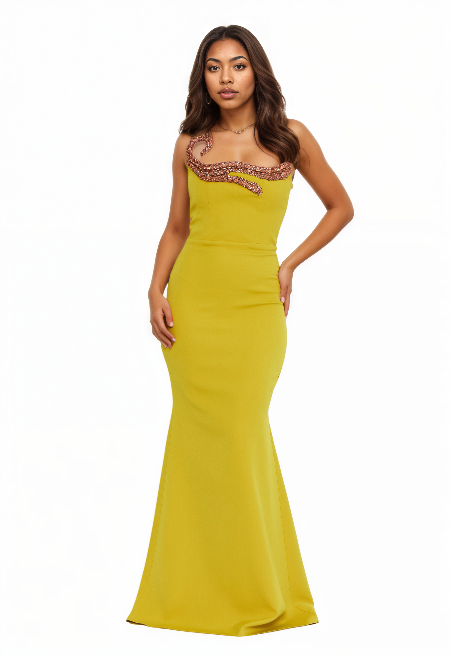 Strapless Maxi Viscose Mermaid Dress