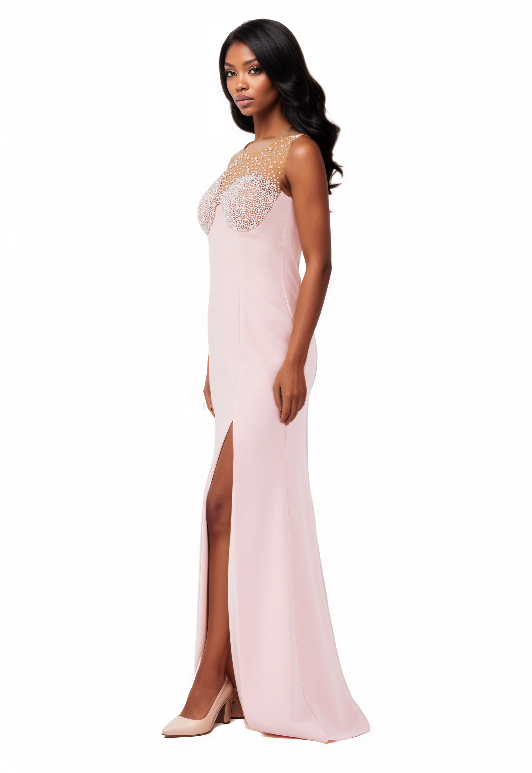 Sleeveless Maxi Viscose Mermaid Dress