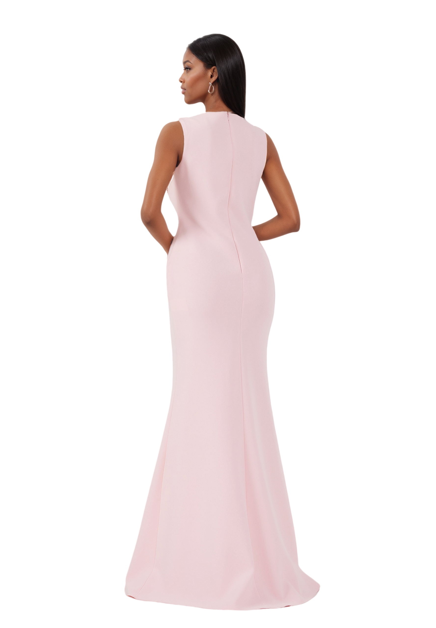 Sleeveless Maxi Viscose Mermaid Dress