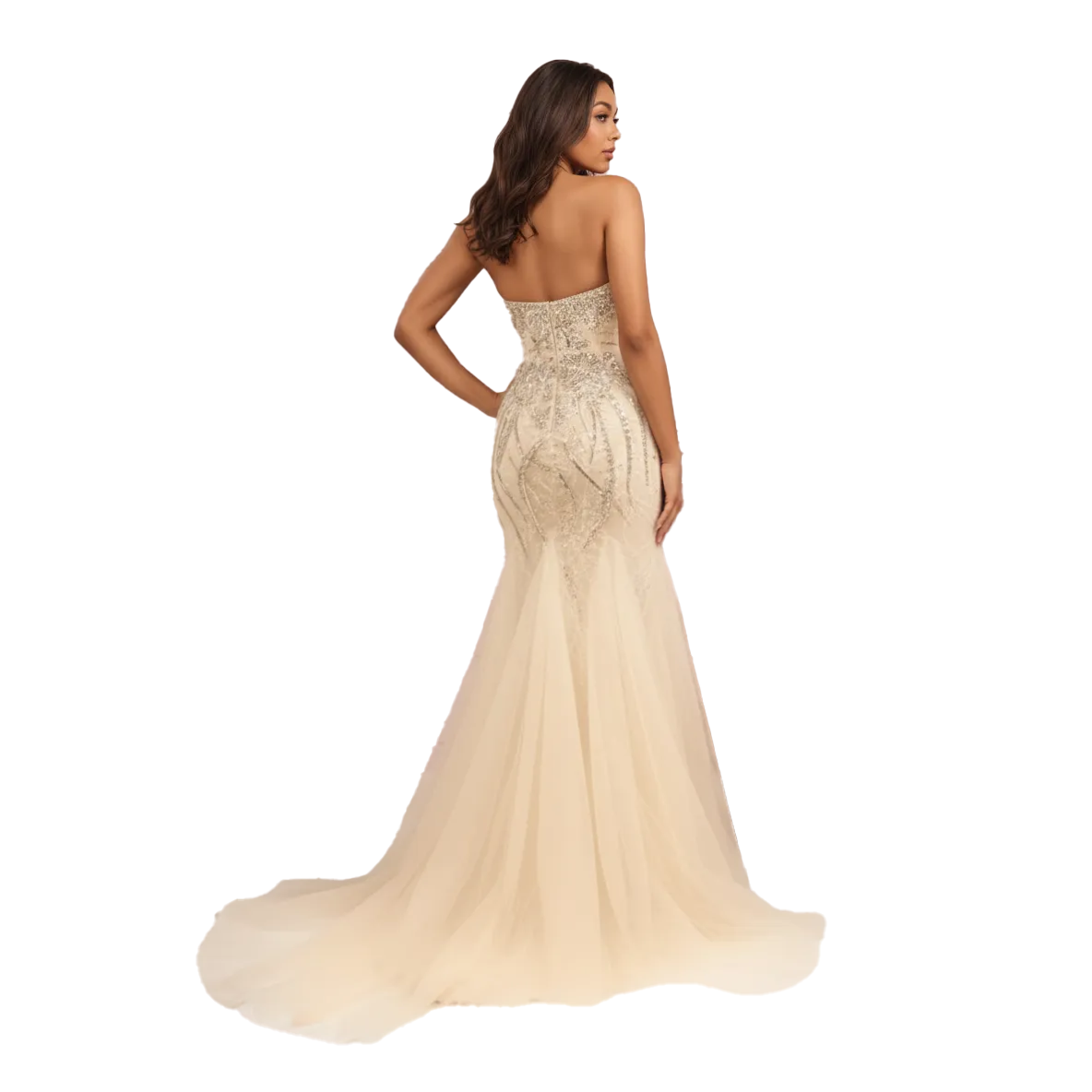 Sleeveless Maxi Sequin Mermaid Dress