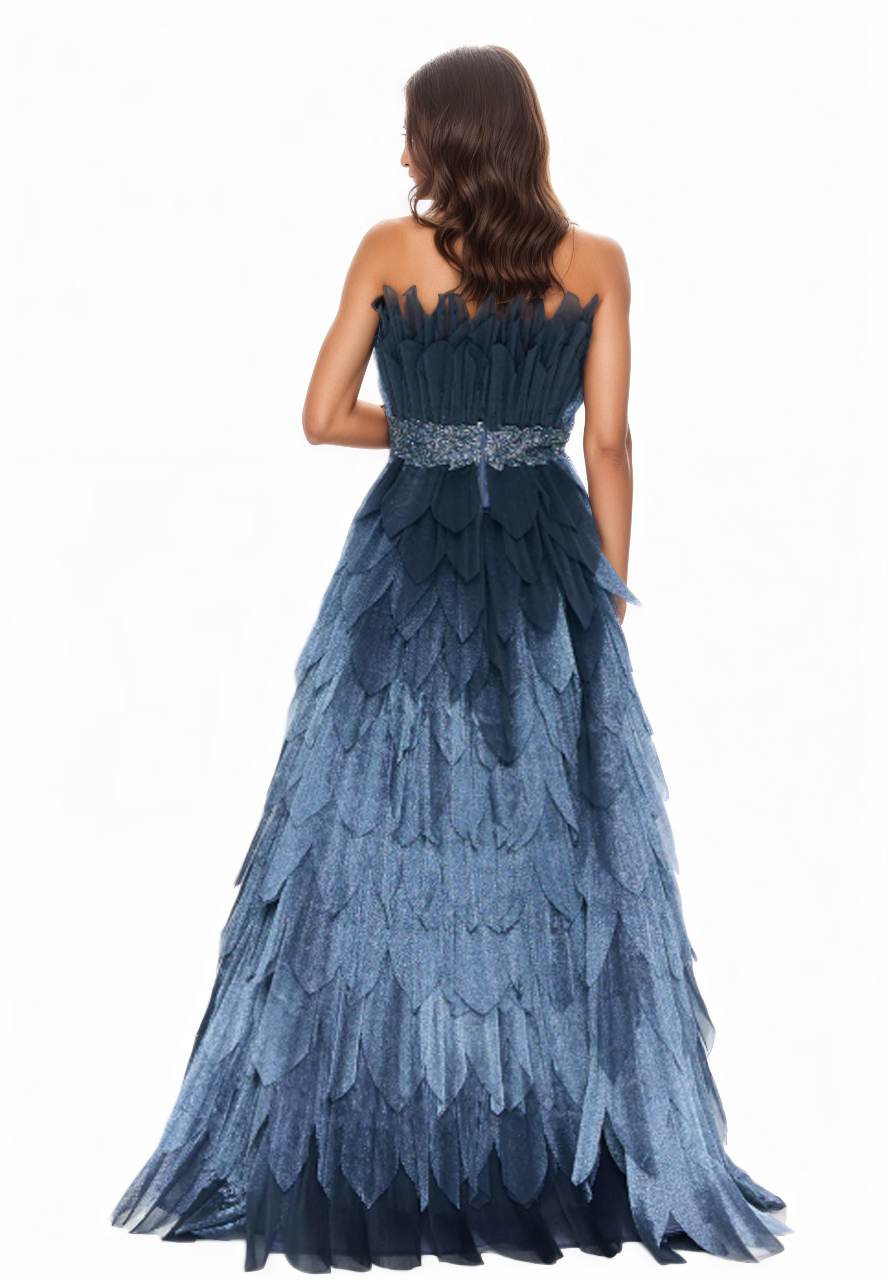 Strapless Maxi Tulle A-Line Dress