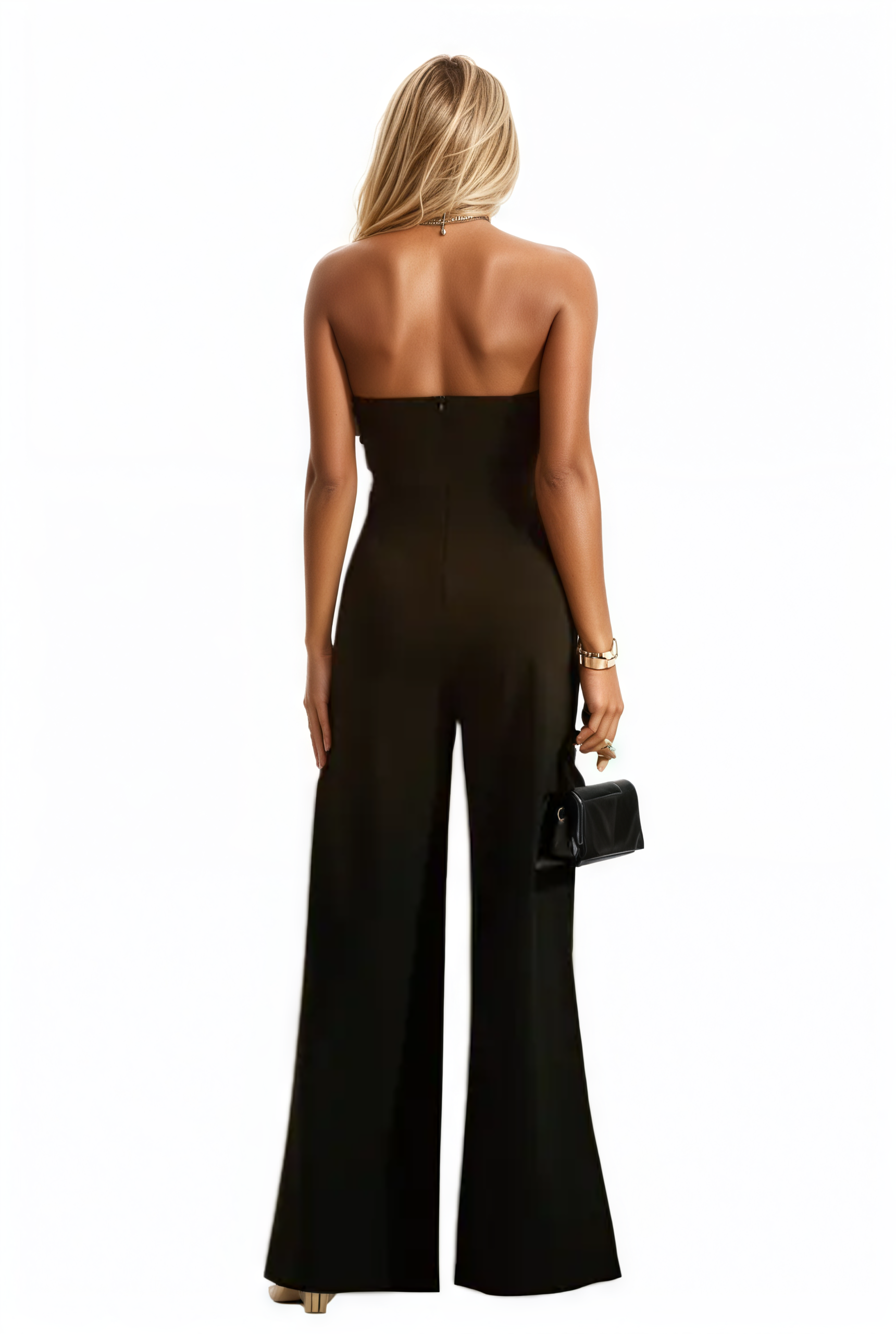 Floral Detail Wide Leg Jumpsuit