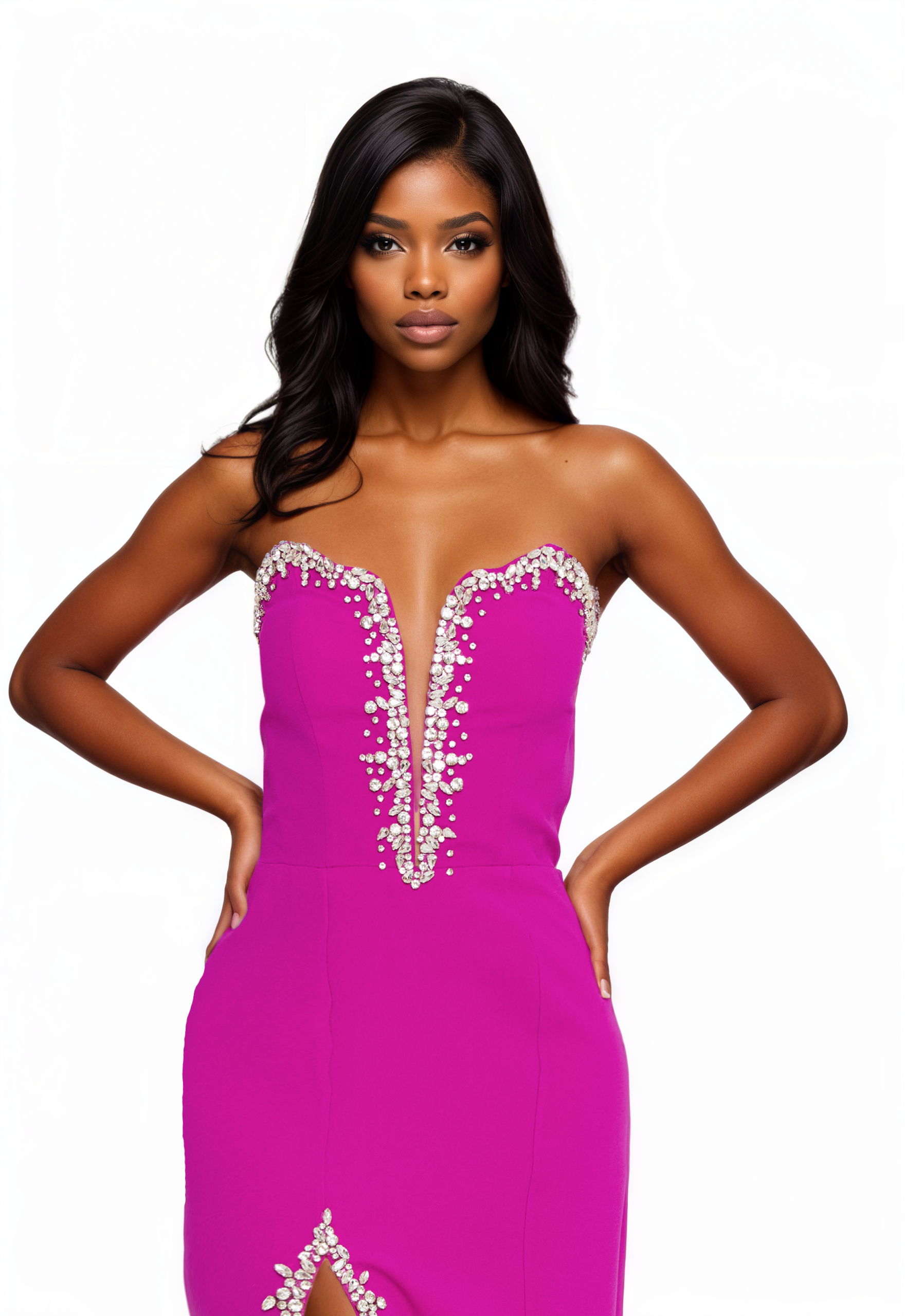 Strapless Maxi Viscose Mermaid Dress