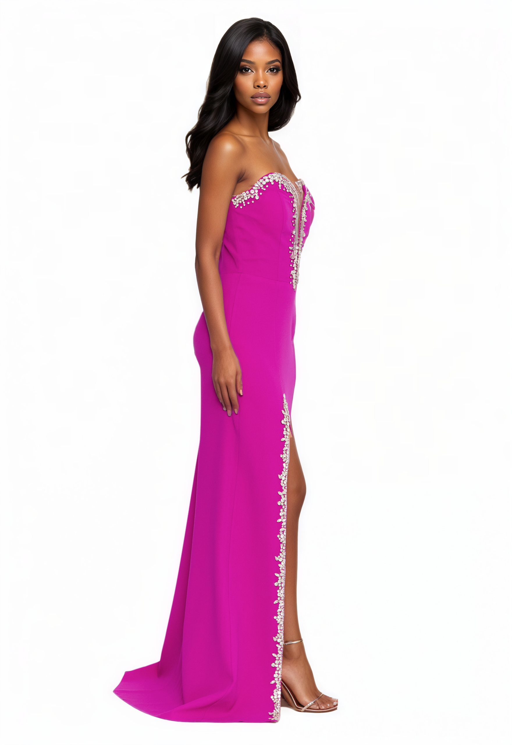 Strapless Maxi Viscose Mermaid Dress