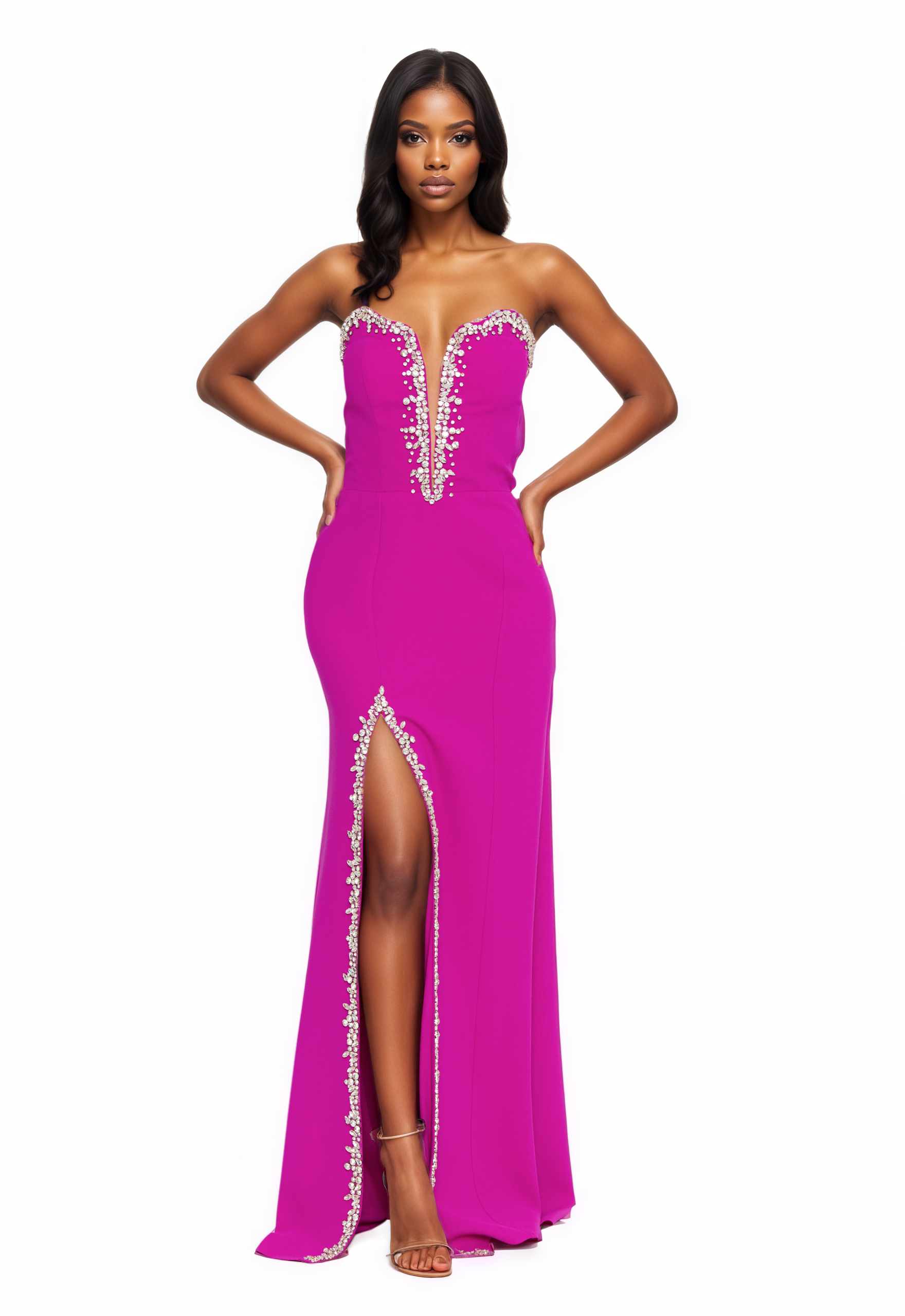 Strapless Maxi Viscose Mermaid Dress